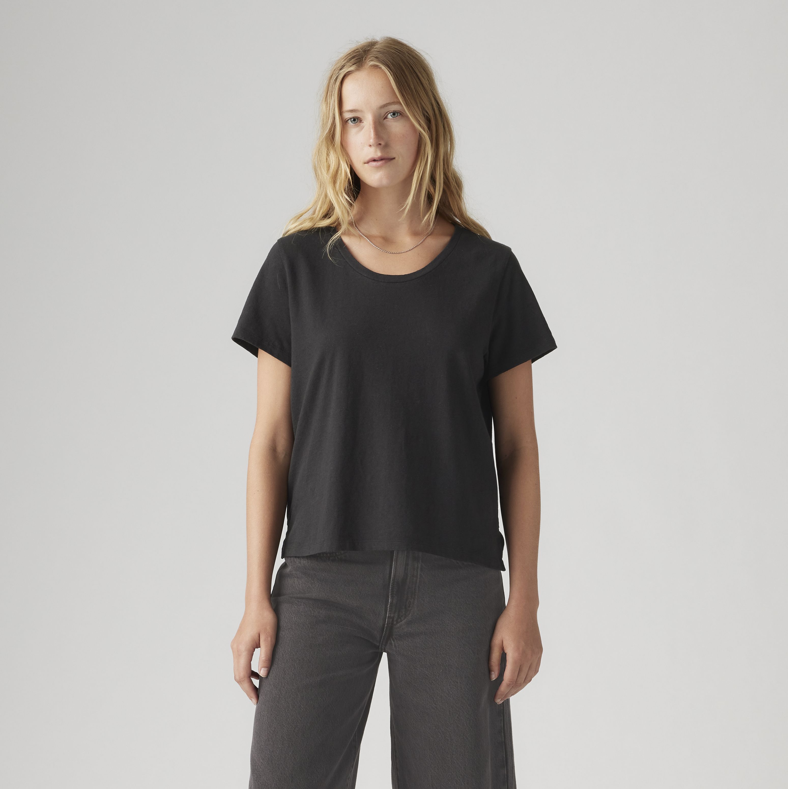 Bridget Cotton Linen Short Sleeve T-Shirt 9