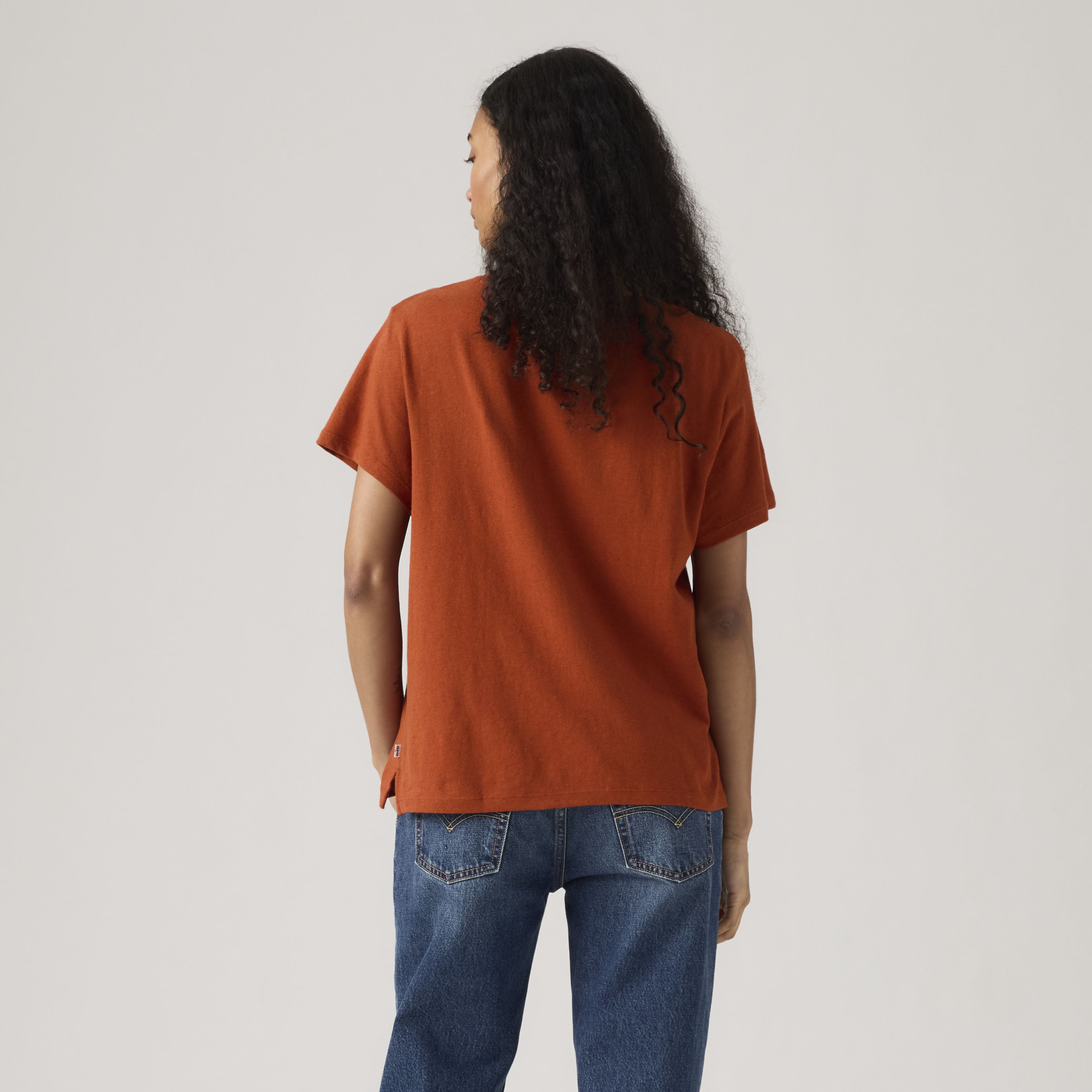 Bridget Cotton Linen Short Sleeve T-Shirt 4