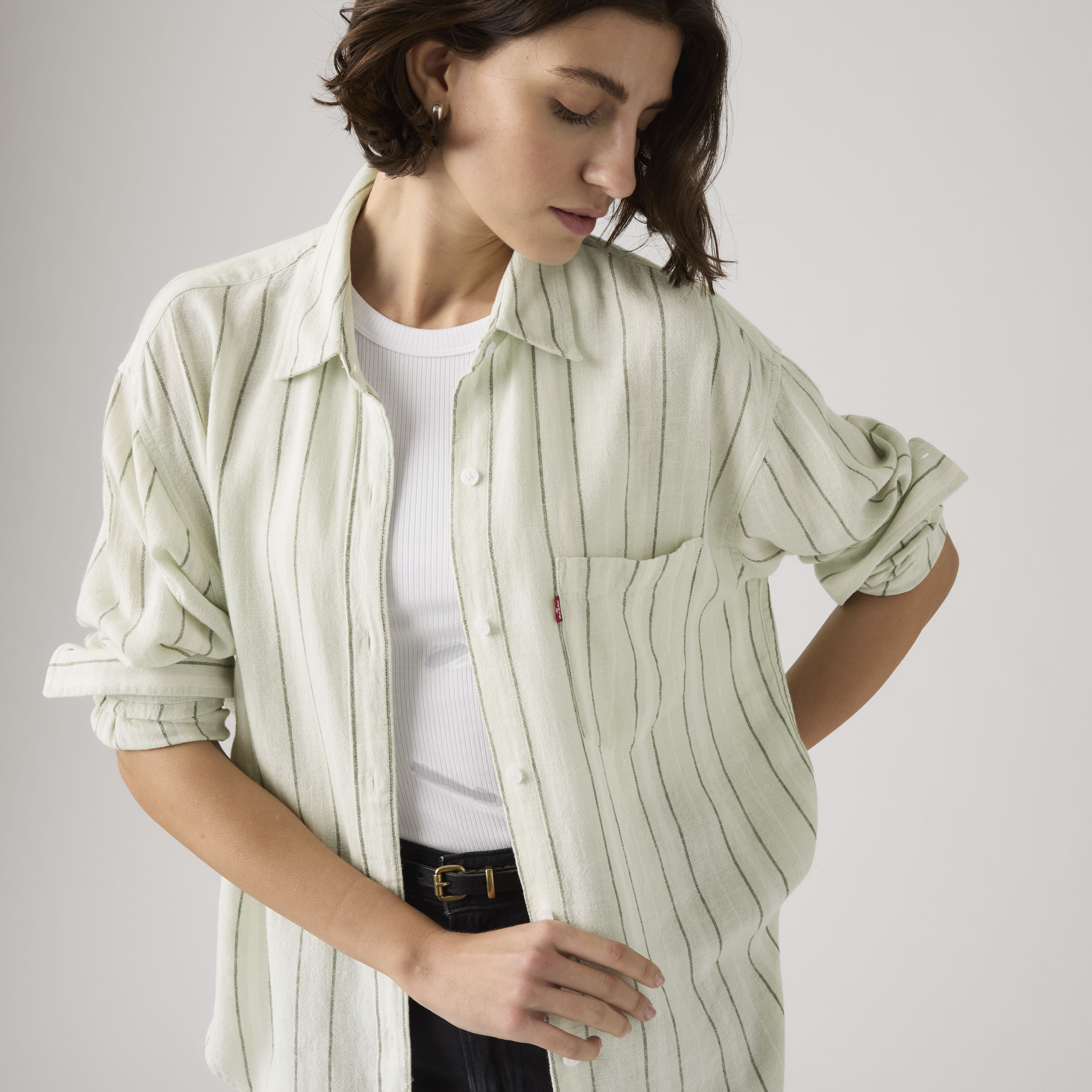 Harlie Linen Boyfriend Shirt 2