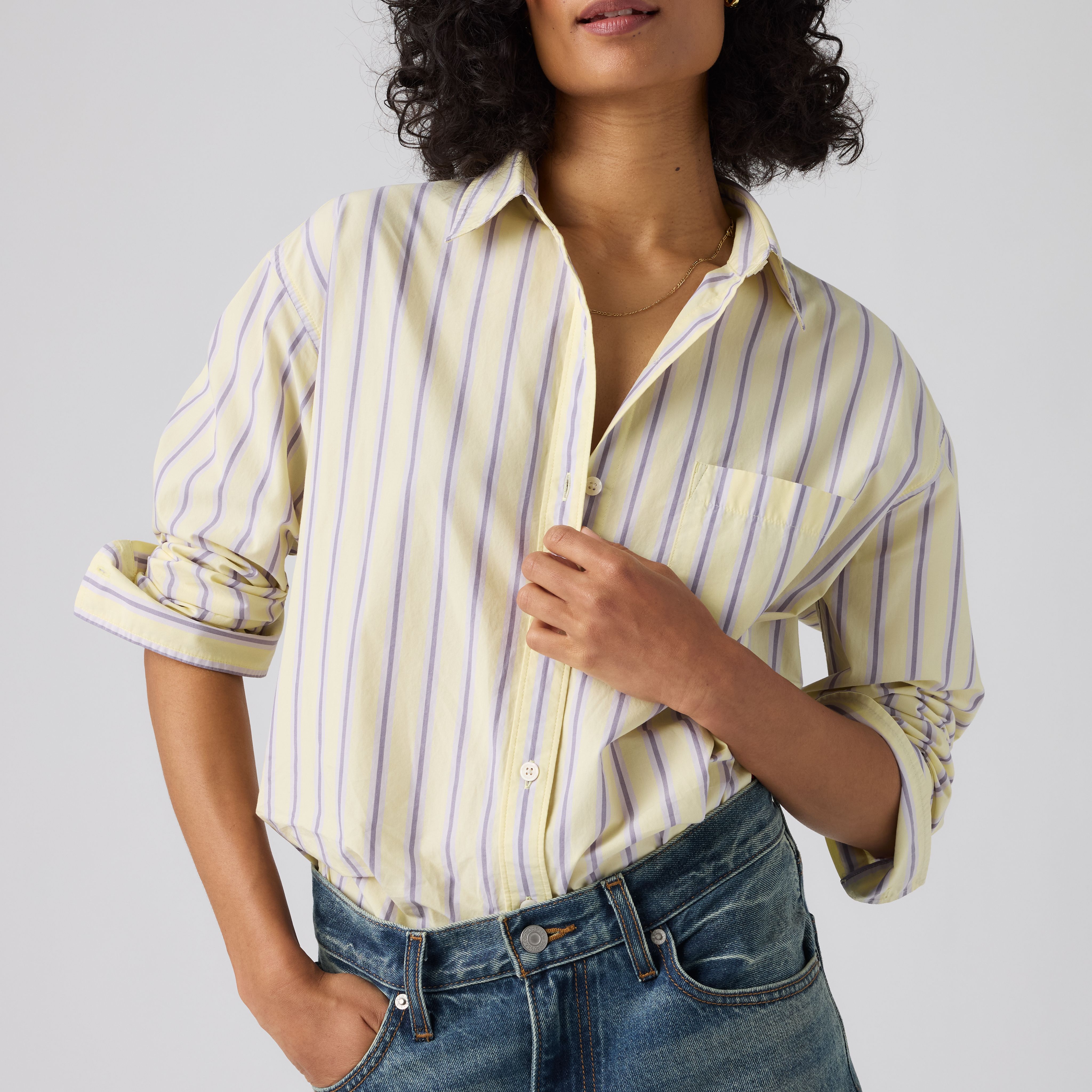 Harlie Boyfriend Button Down Shirt 2