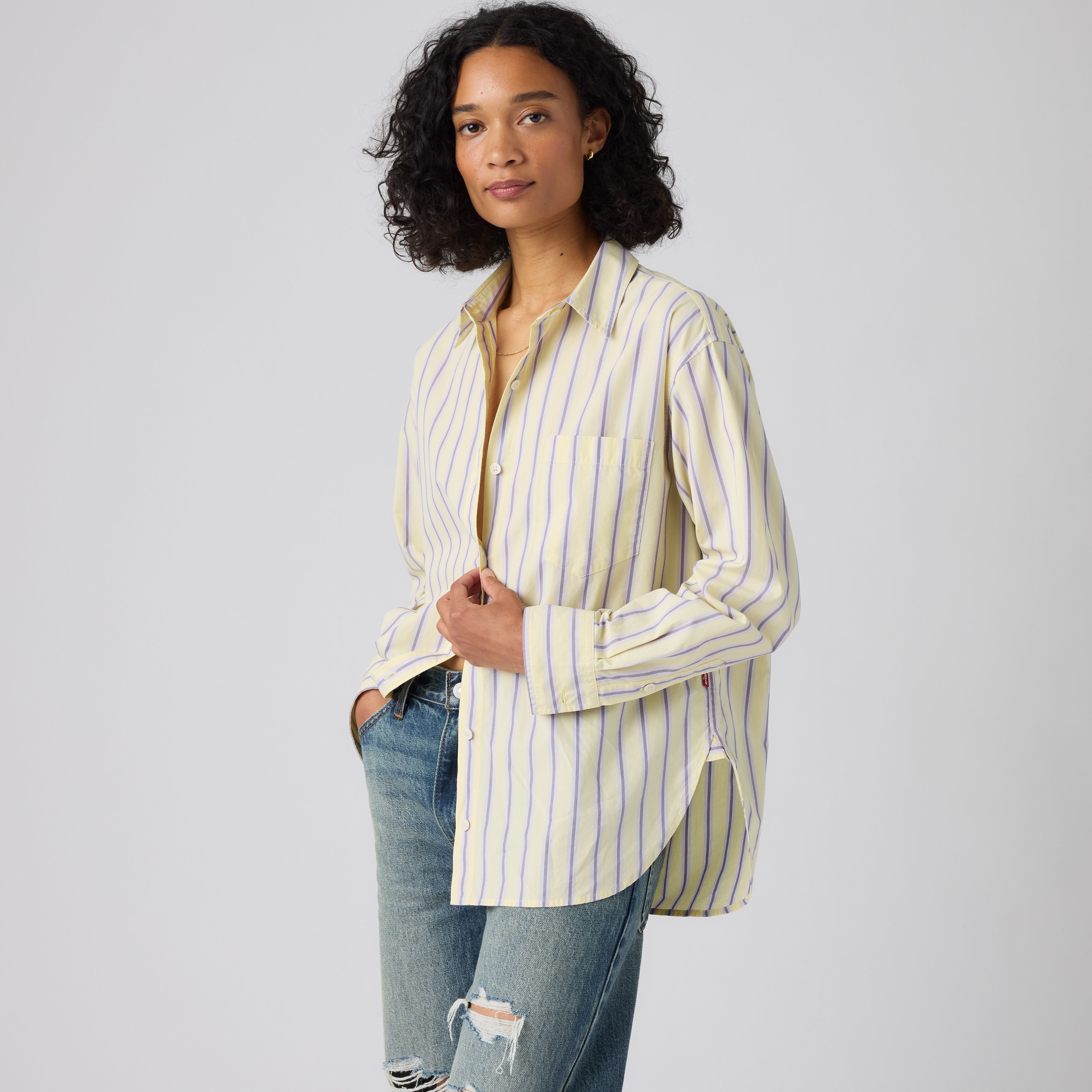 Harlie Boyfriend Button Down Shirt 8