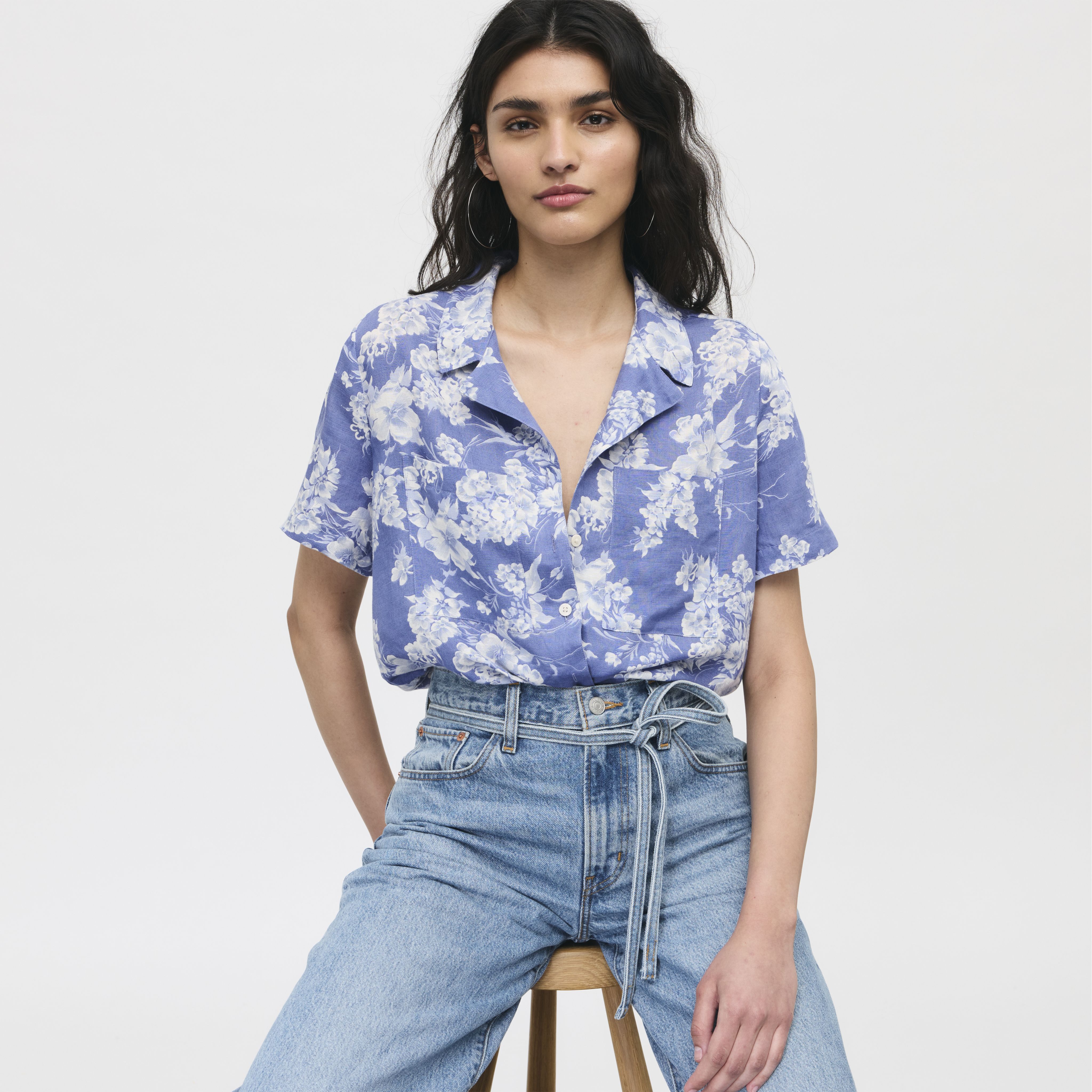 Sonny Linen Blend Camp Shirt 1