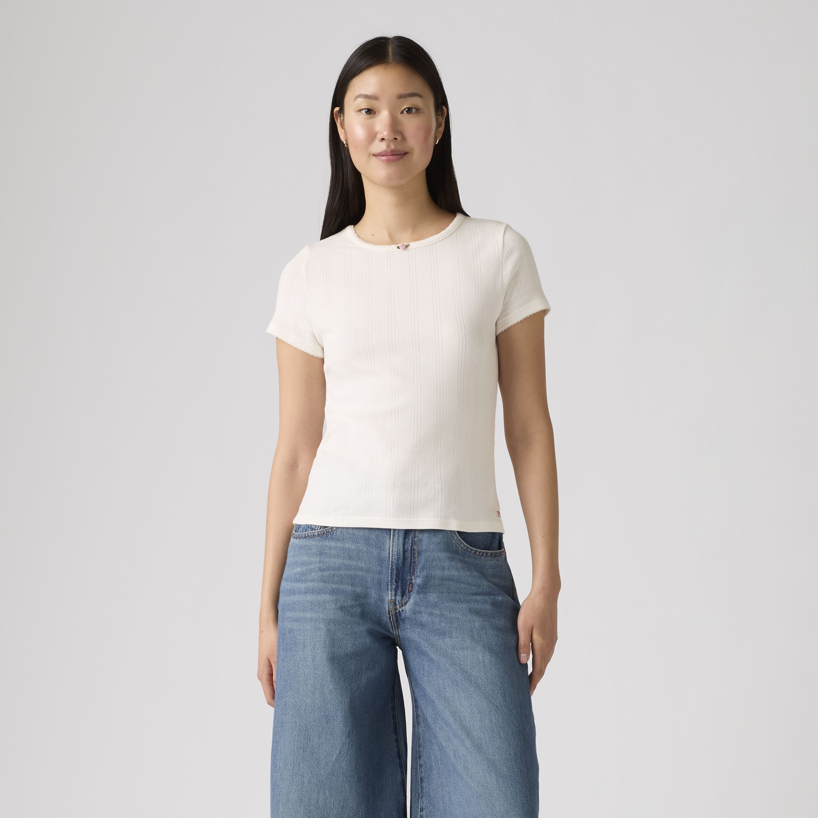 Dry Goods Women's Pointelle T-Shirt 2