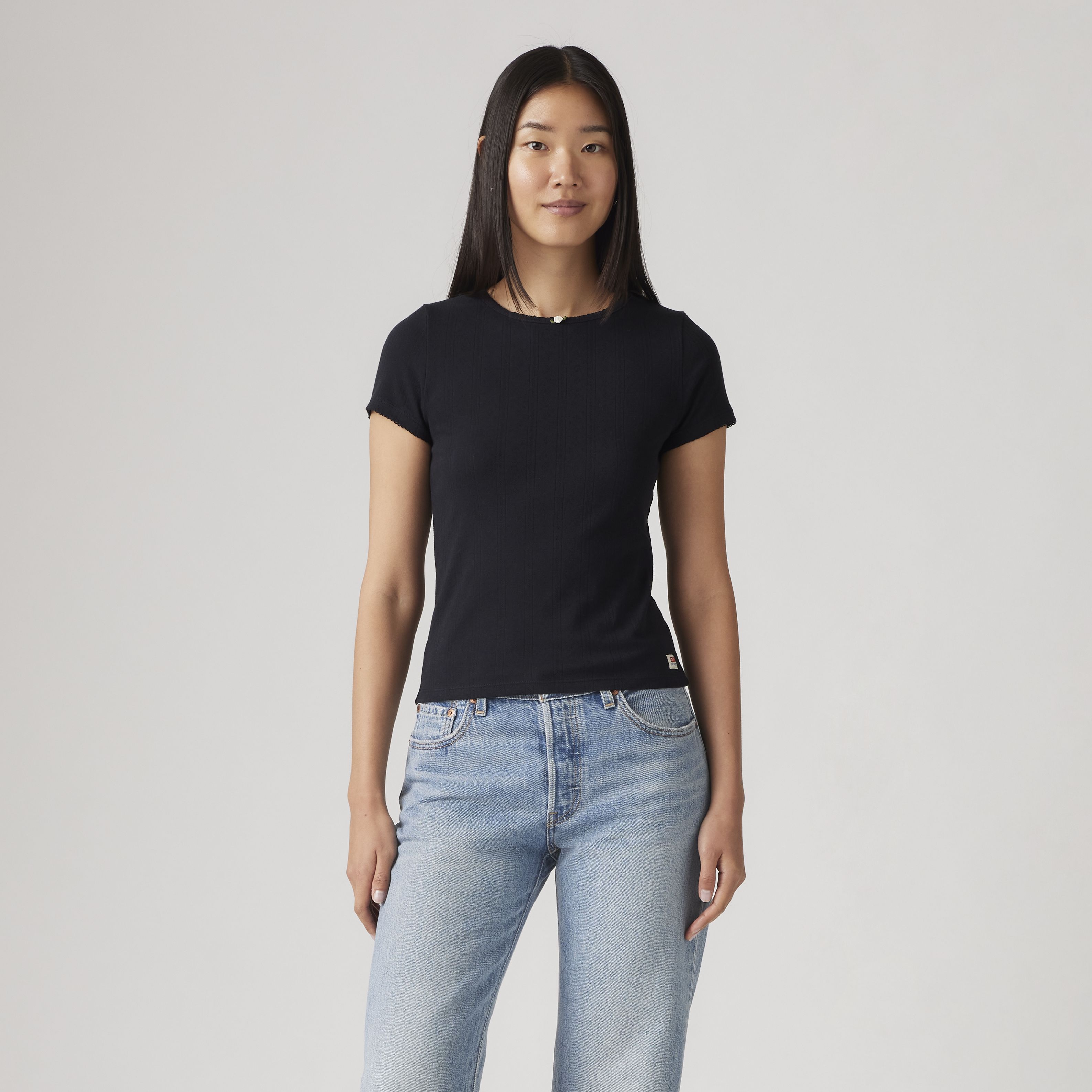 Dry Goods Women's Pointelle T-Shirt 3