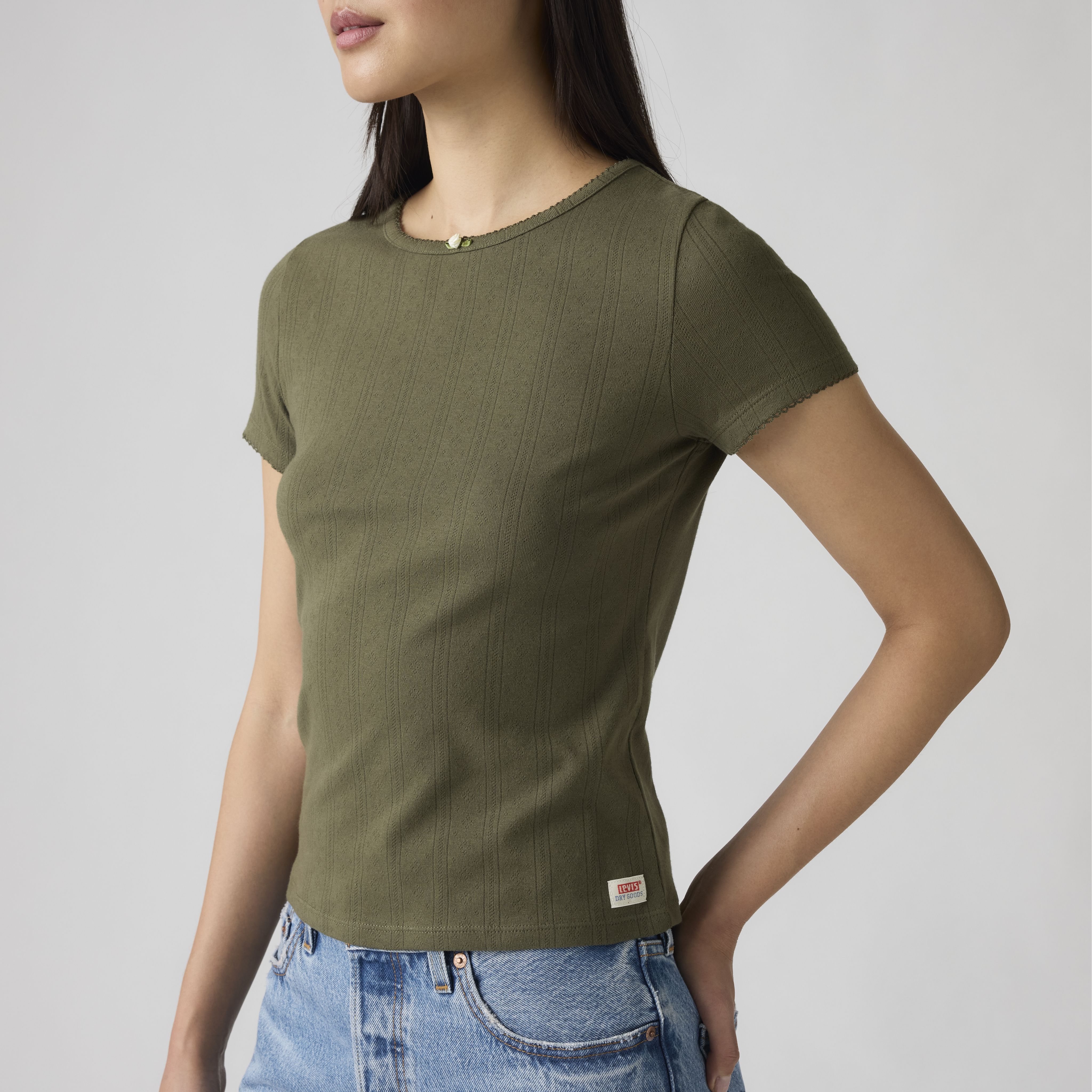 Dry Goods Women's Pointelle T-Shirt 2