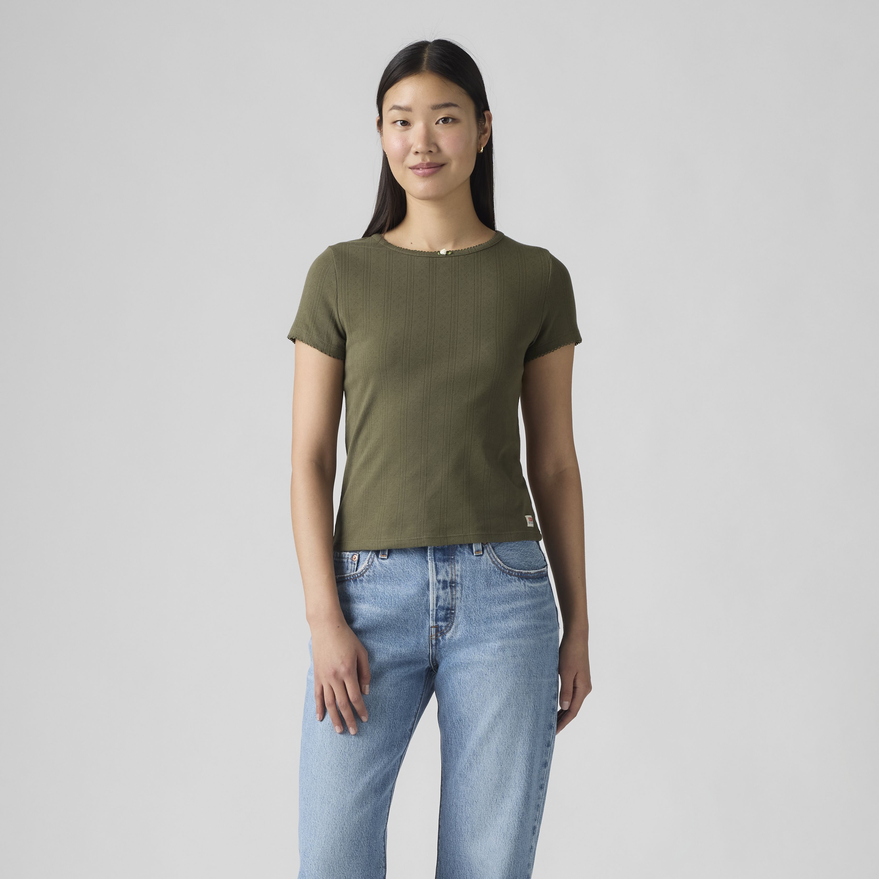 Dry Goods Women's Pointelle T-Shirt 3