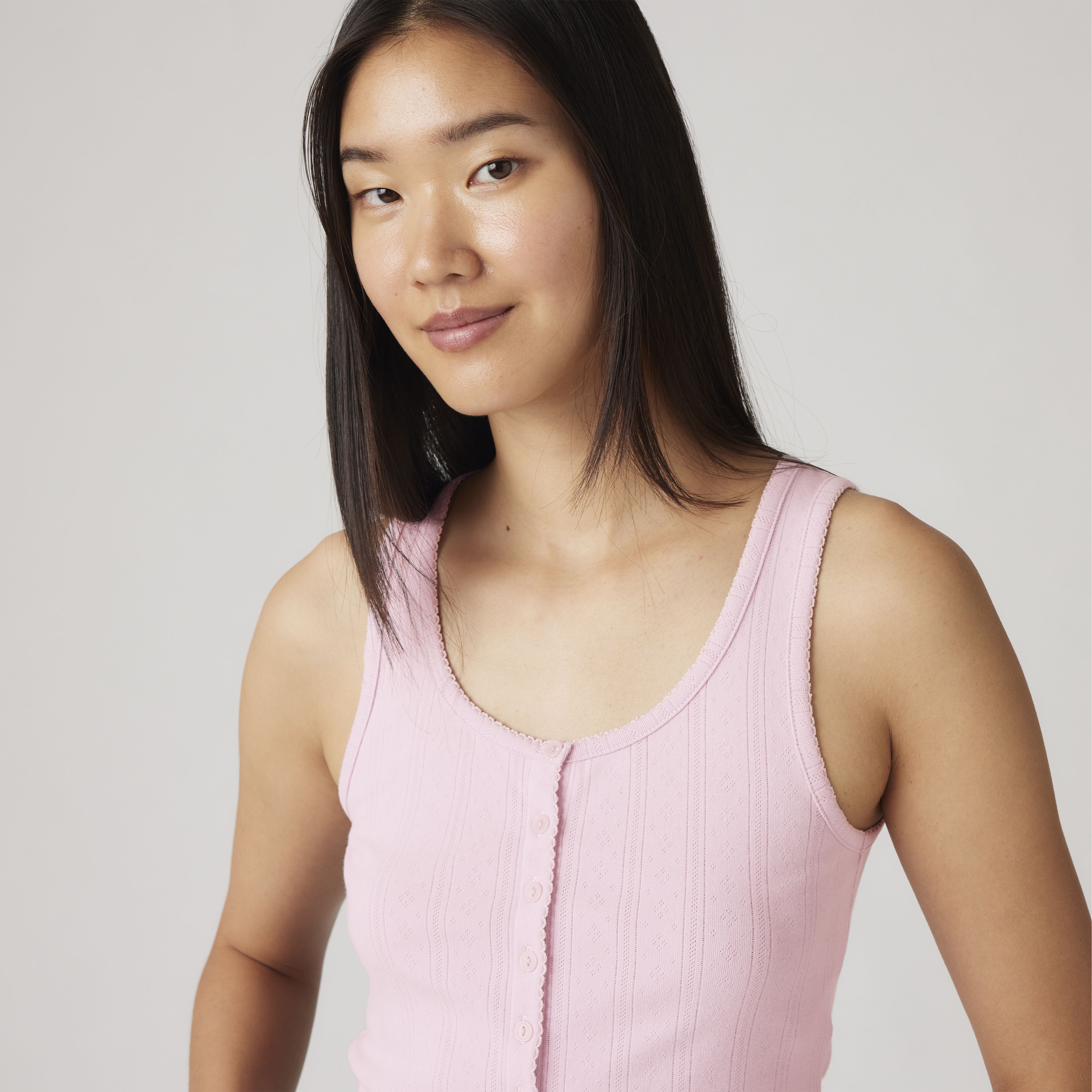 Dry Goods Women's Pointelle Tank Top 2