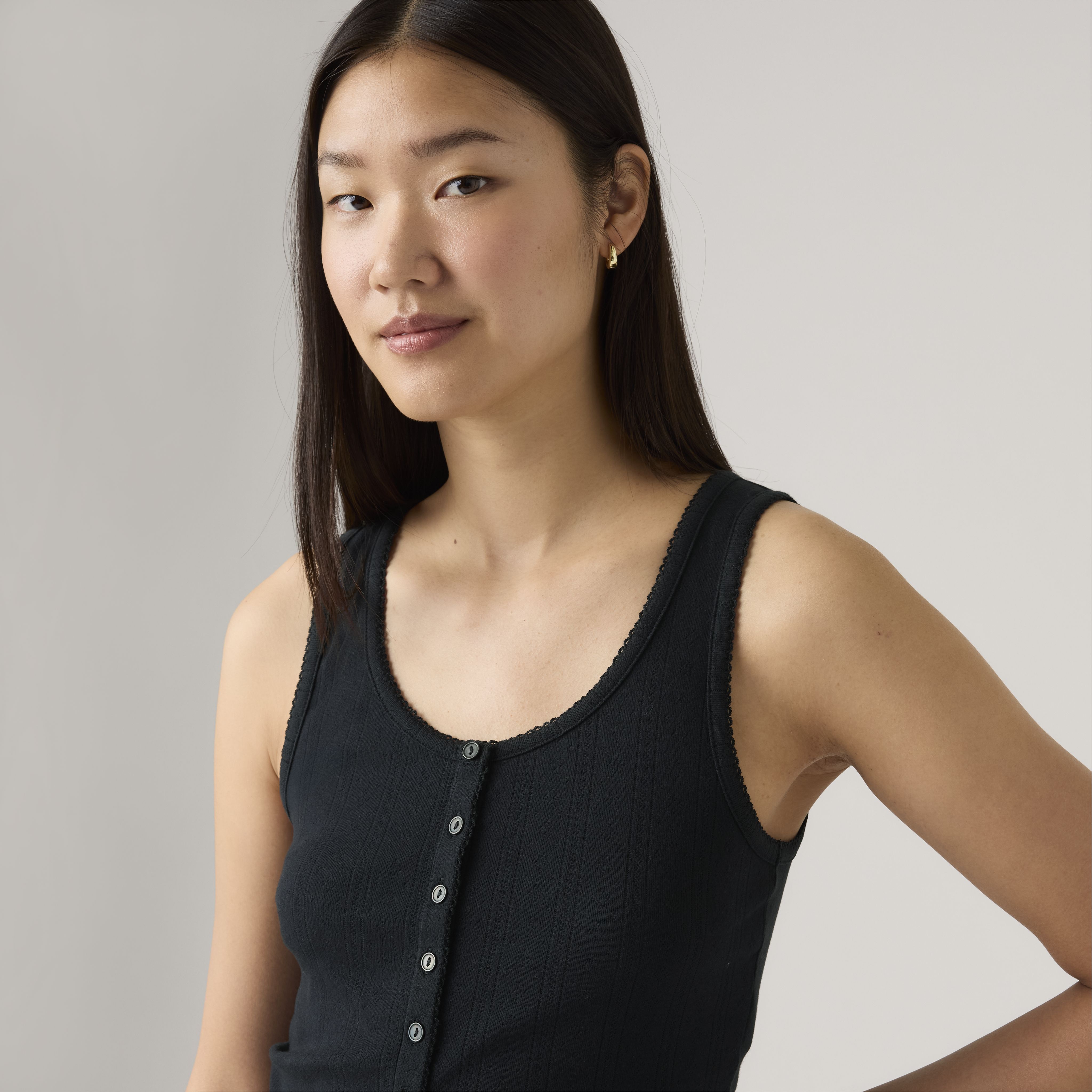 Dry Goods Women's Pointelle Tank Top 4