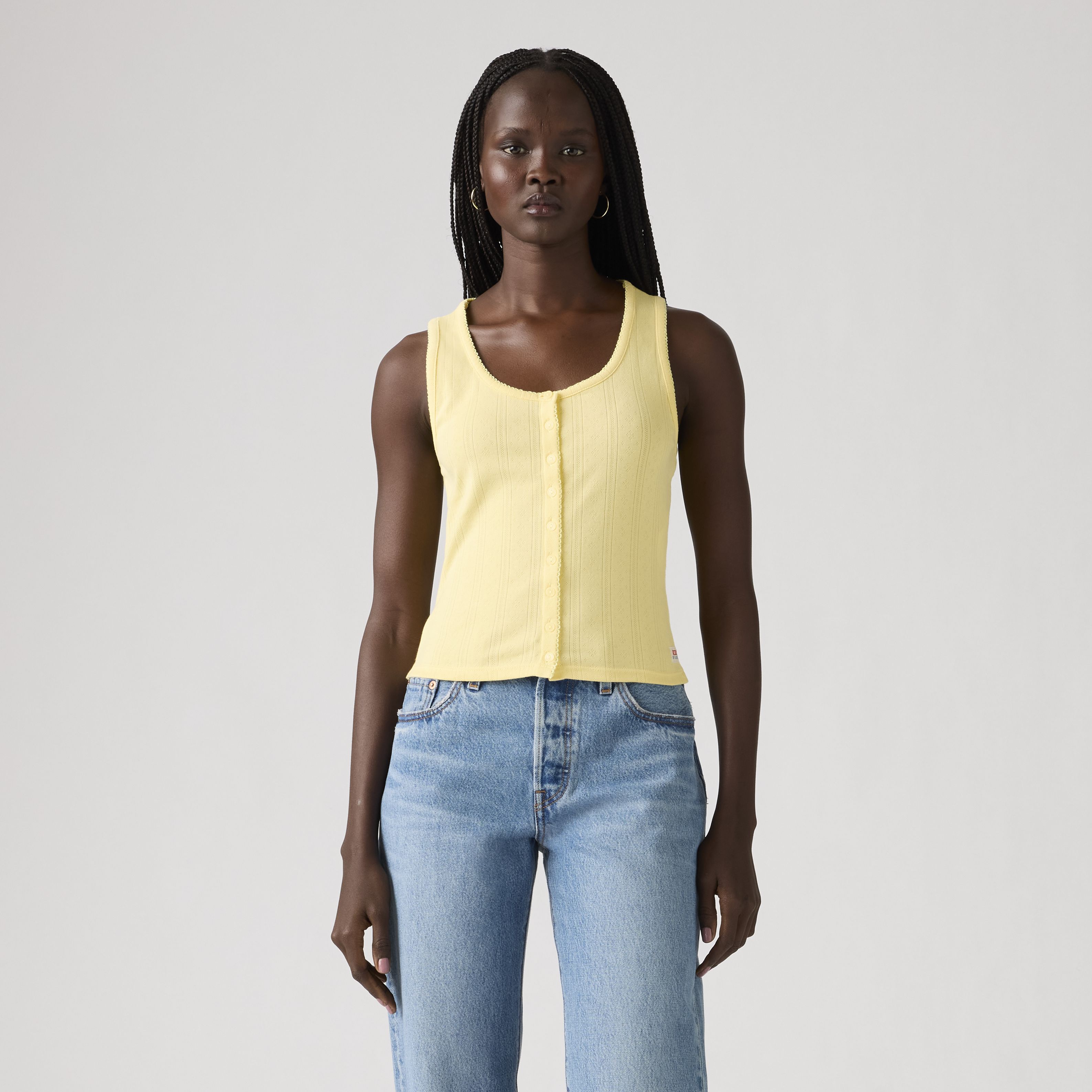 Dry Goods Pointelle Tank Top 2