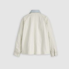 Lined Chore Coat — Blue Ecru Foam - White 7