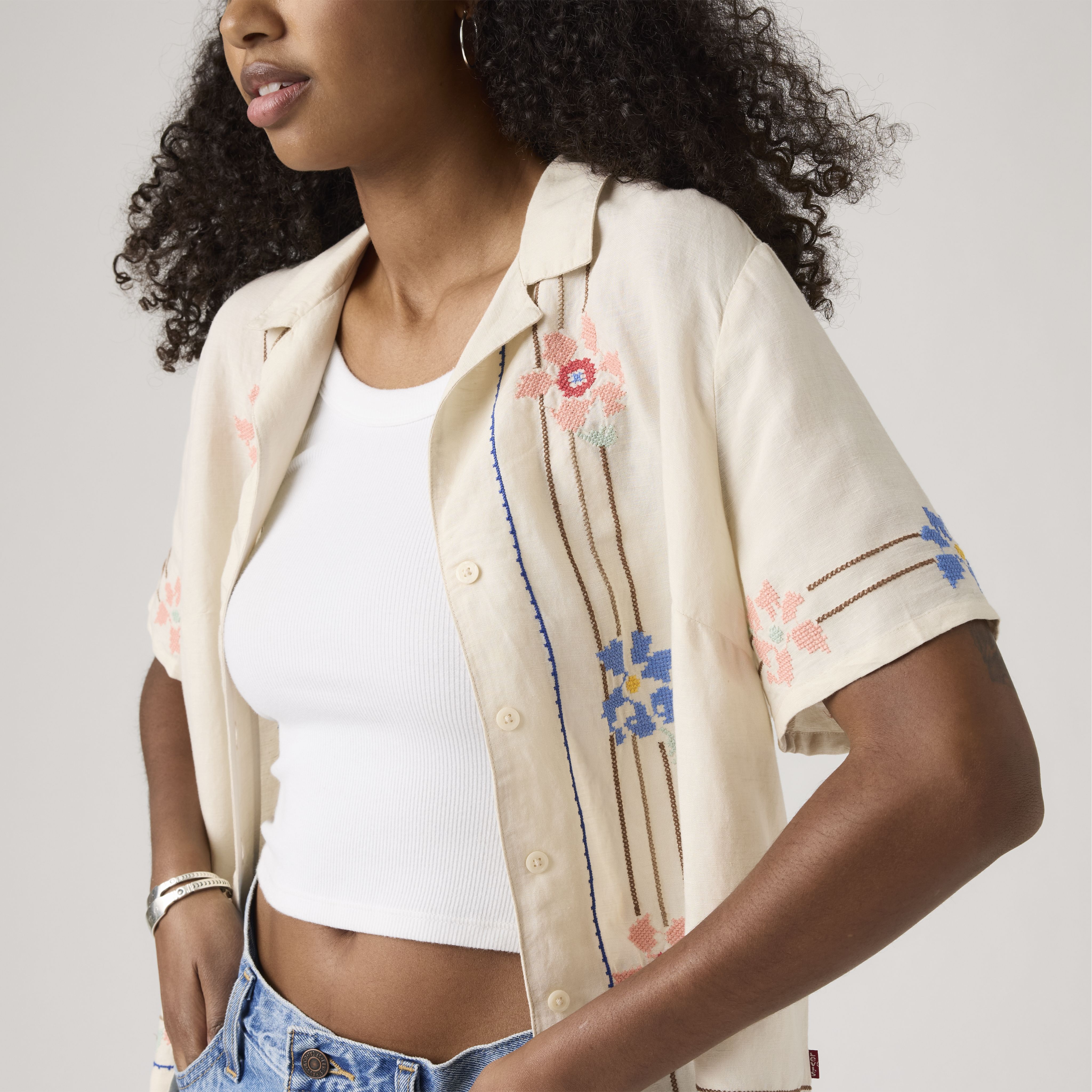 Sonny Linen Blend Camp Shirt 1