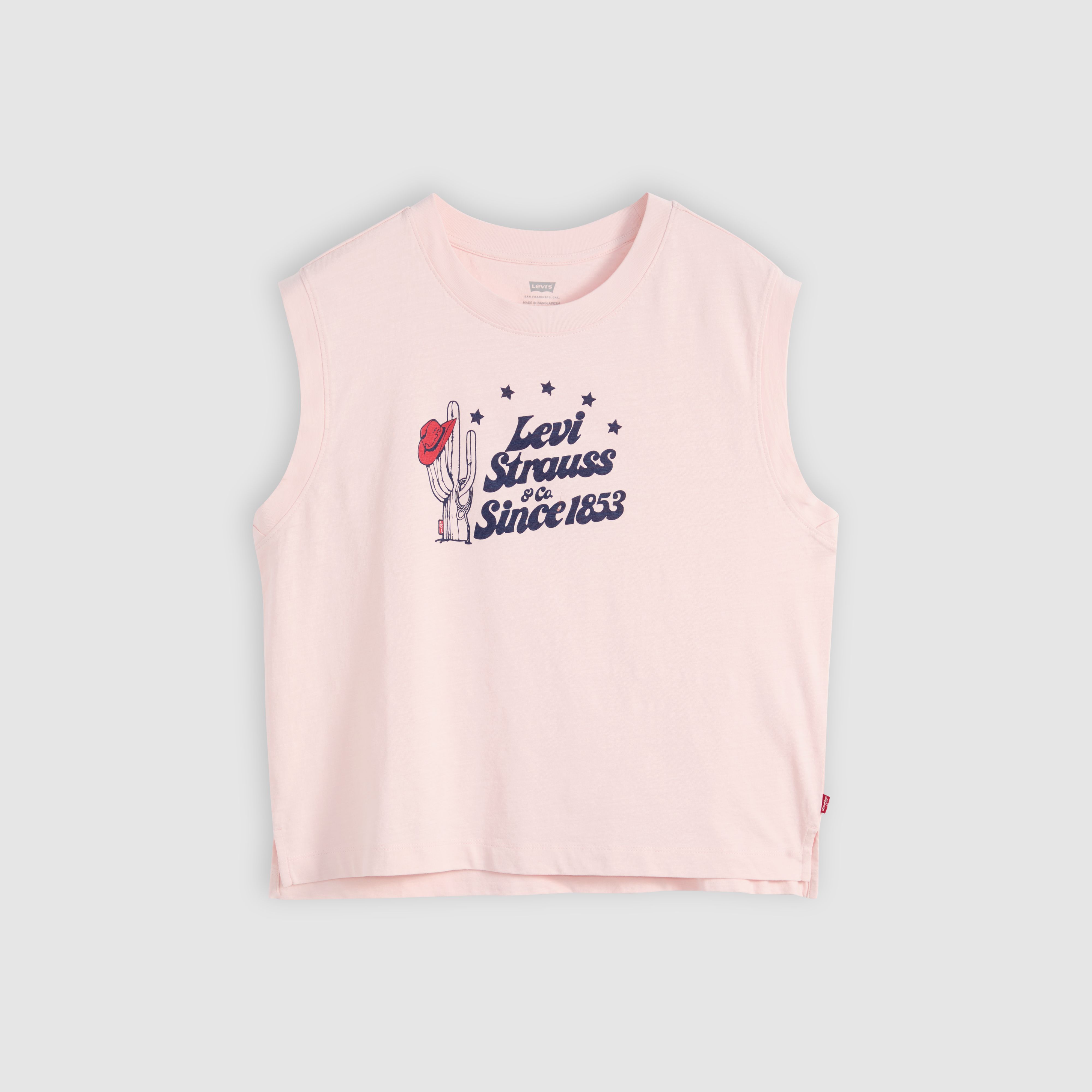 Graphic Boxy Tank Top - Pink | Levi's® US