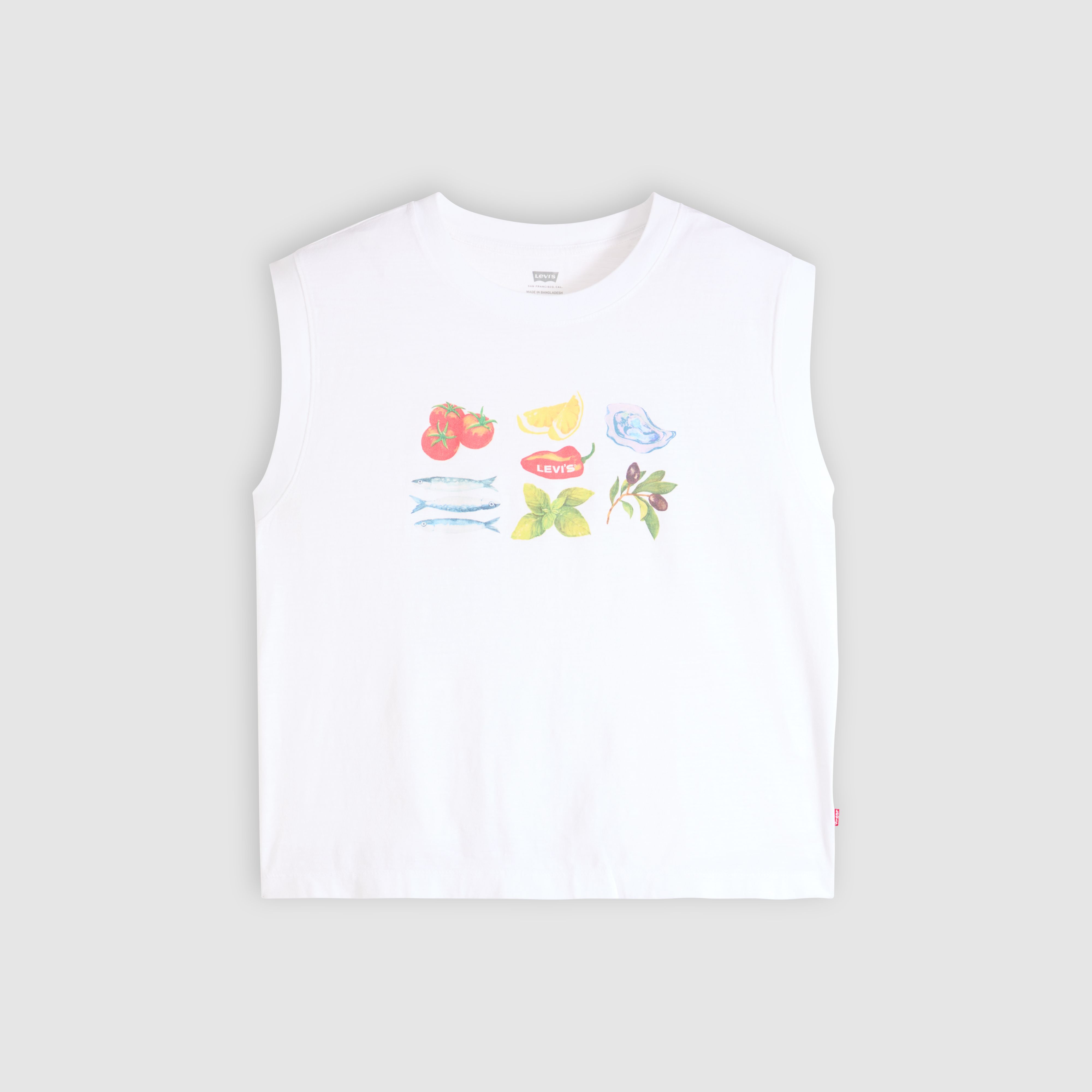 Boxy tanktop met print 5
