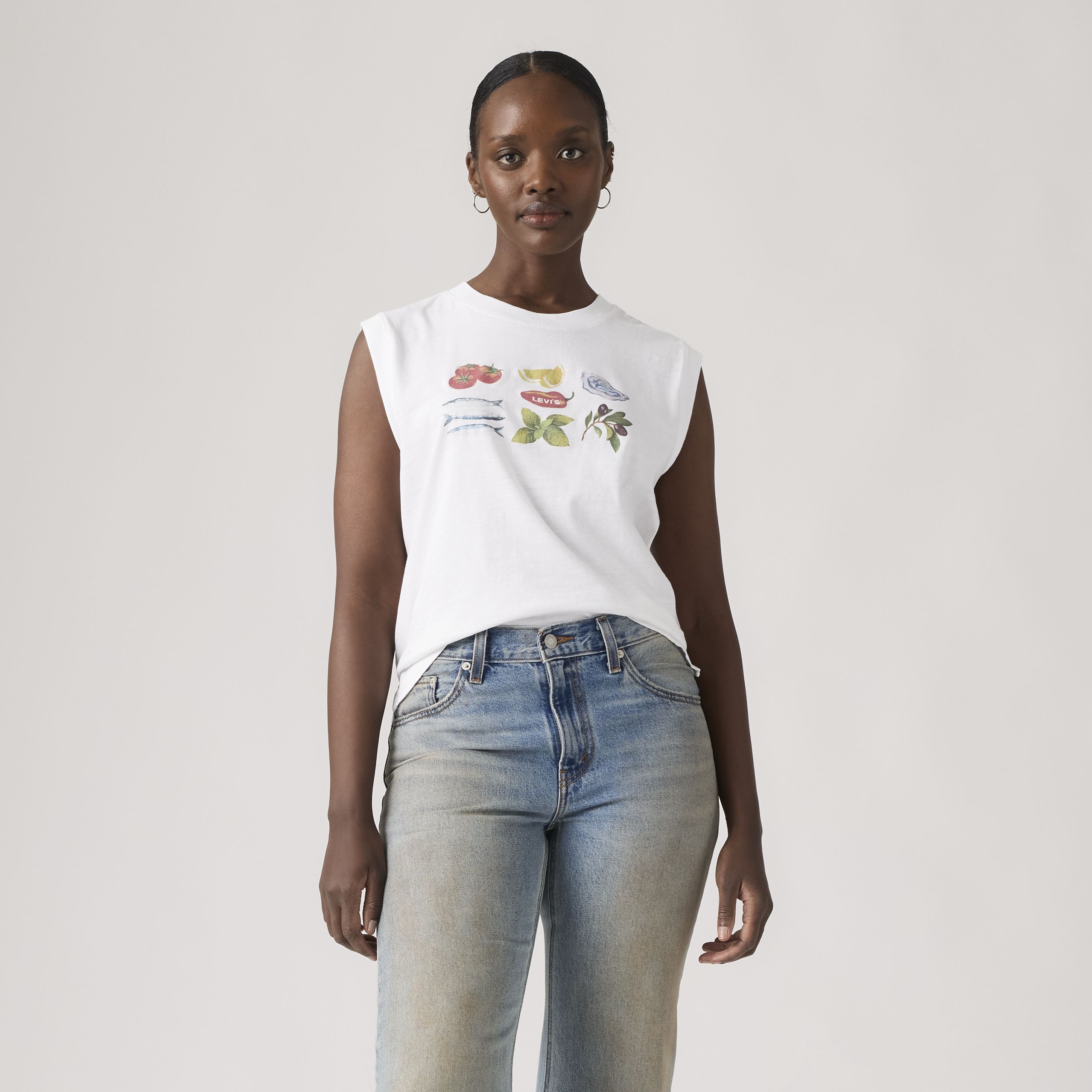 Graphic Fruit Boxy Tank Top 9
