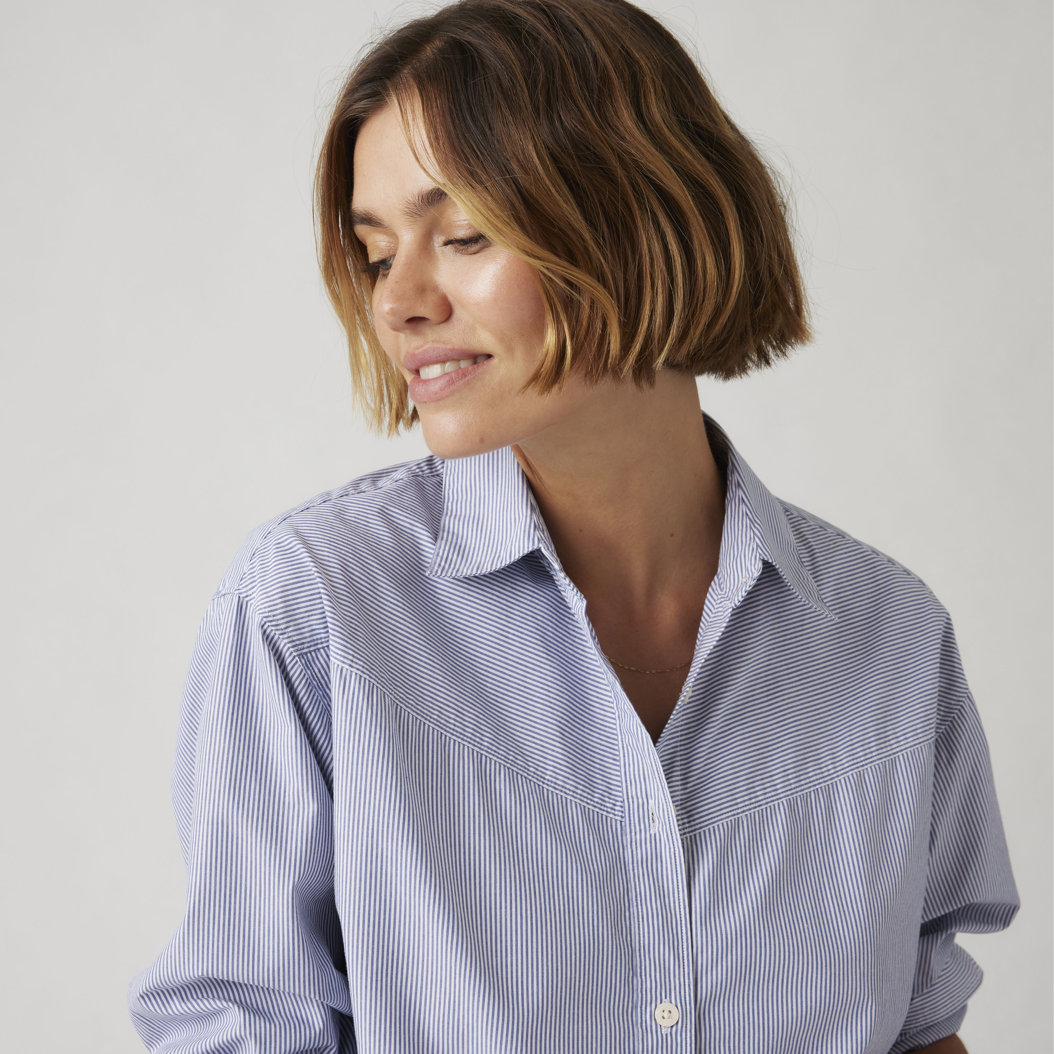 Harlie Pieced Boyfriend Shirt 2