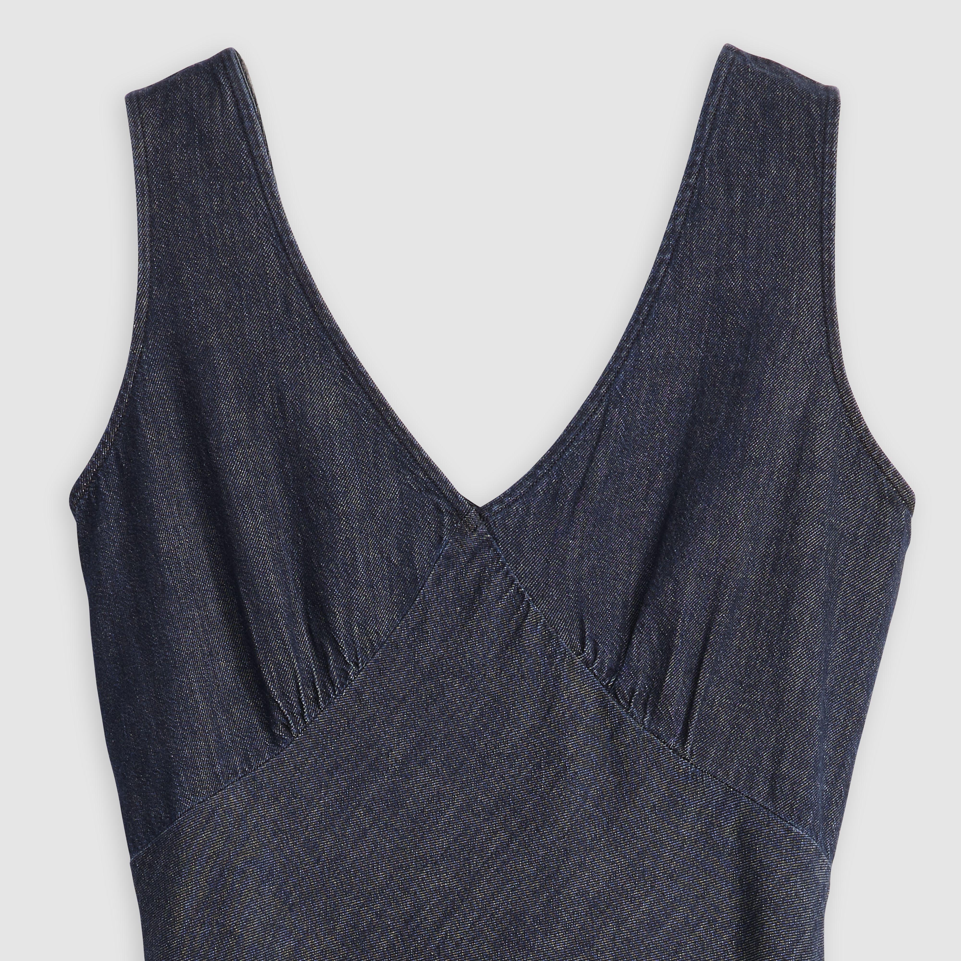 Atalia Linen+ Denim Slip Dress 6