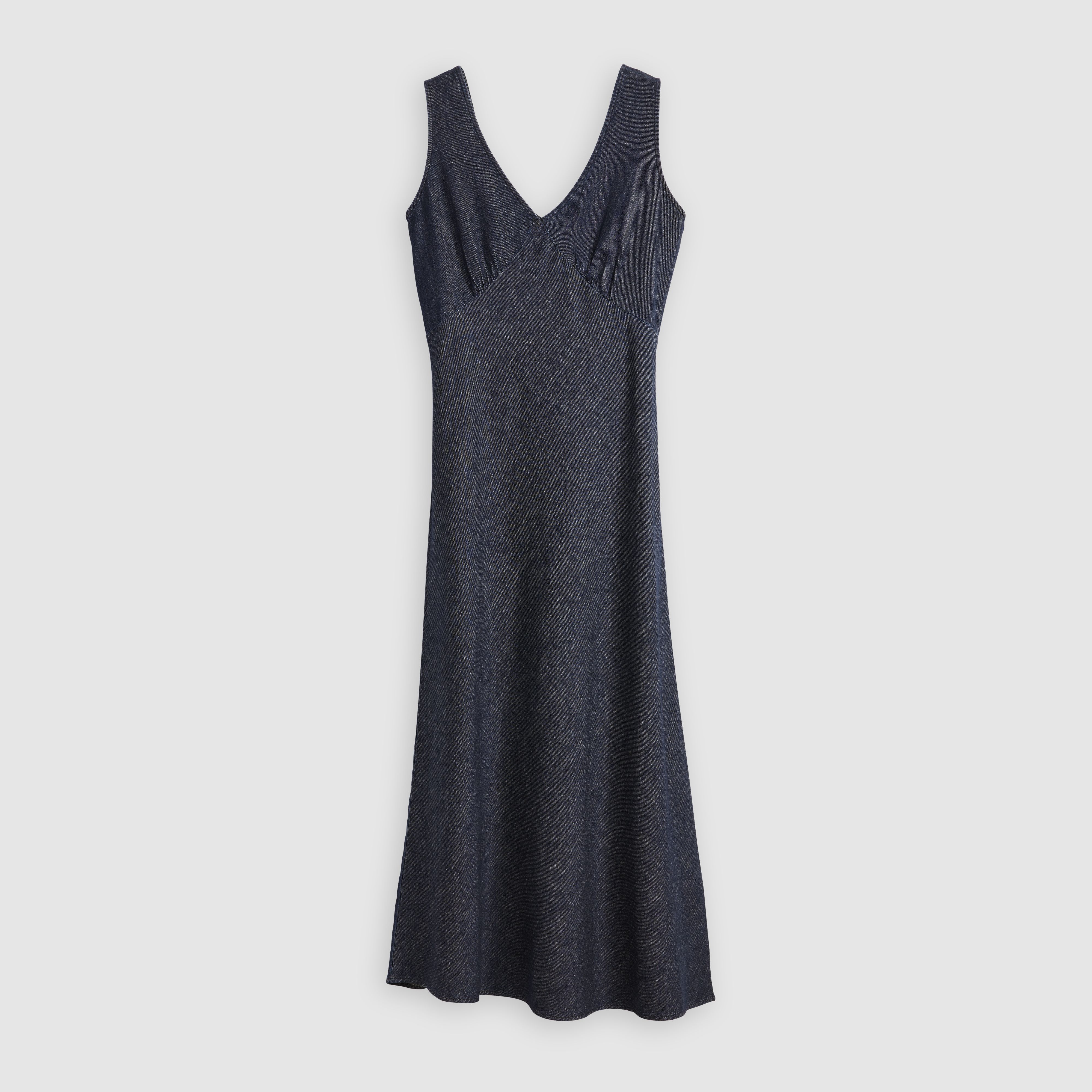 Atalia Linen+ Denim Slip Dress 5