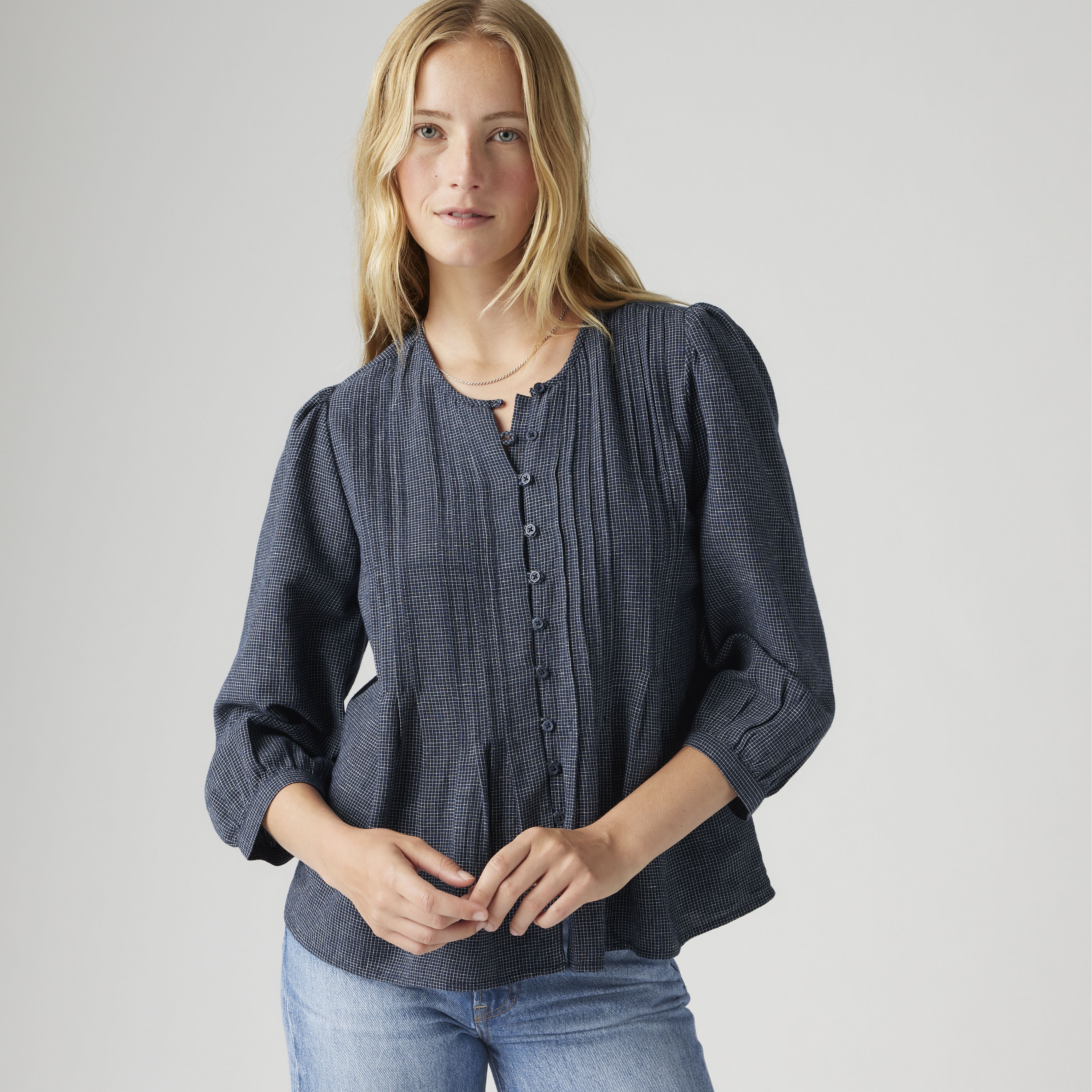 Gina Linen Blend Blouse 1
