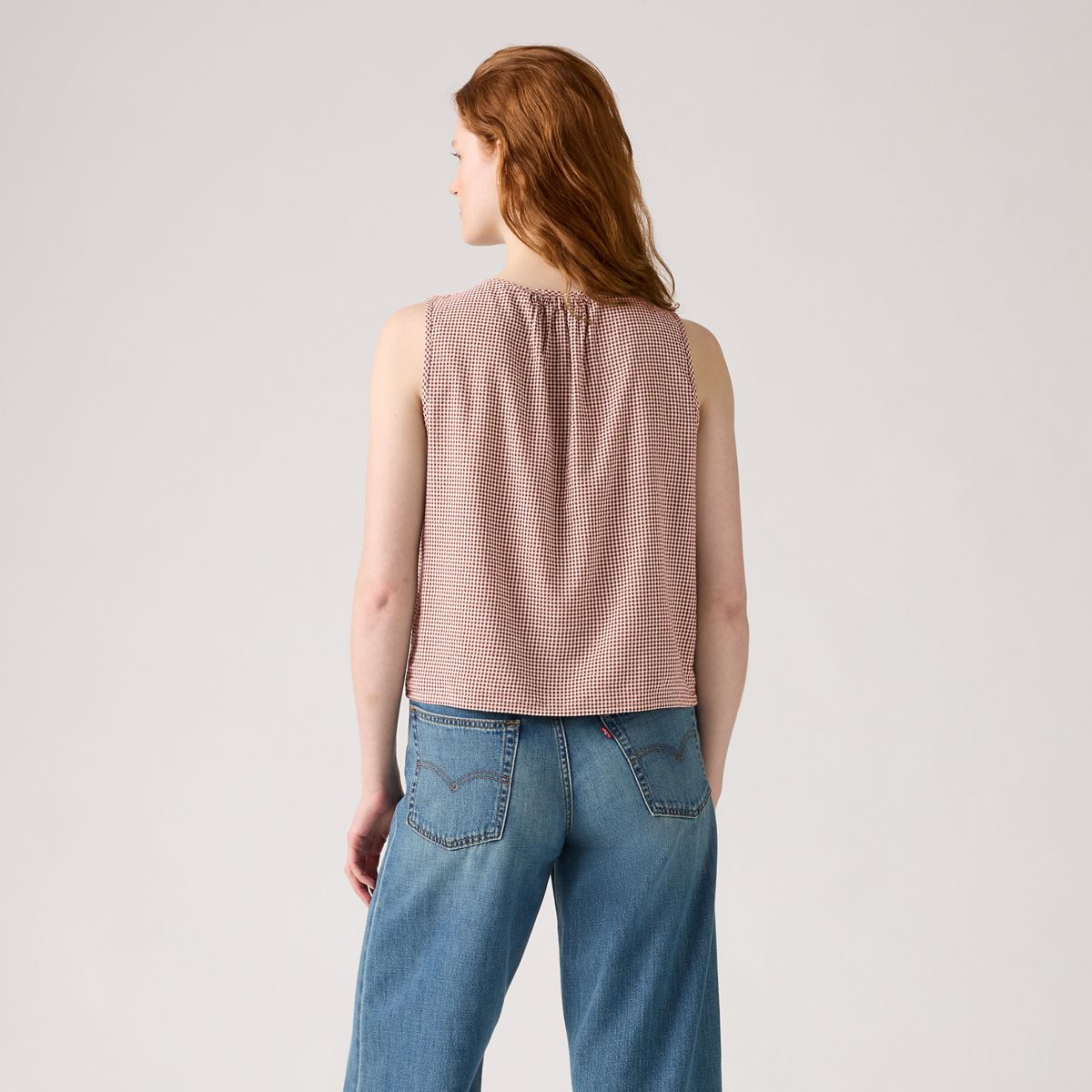 Luella Blouse — Chocolate Truffle Gingham - Brown