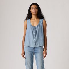 Luella Blouse — Breezy Blues - Medium Wash 3