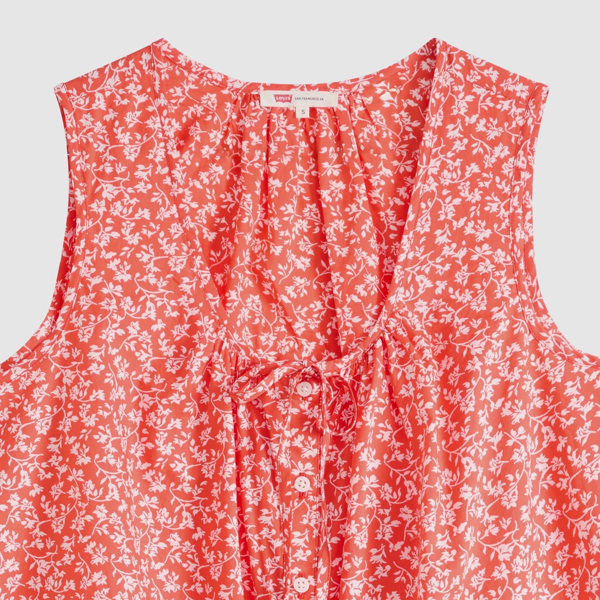 Luella Blouse — Babitz Ditsy Signal - Red