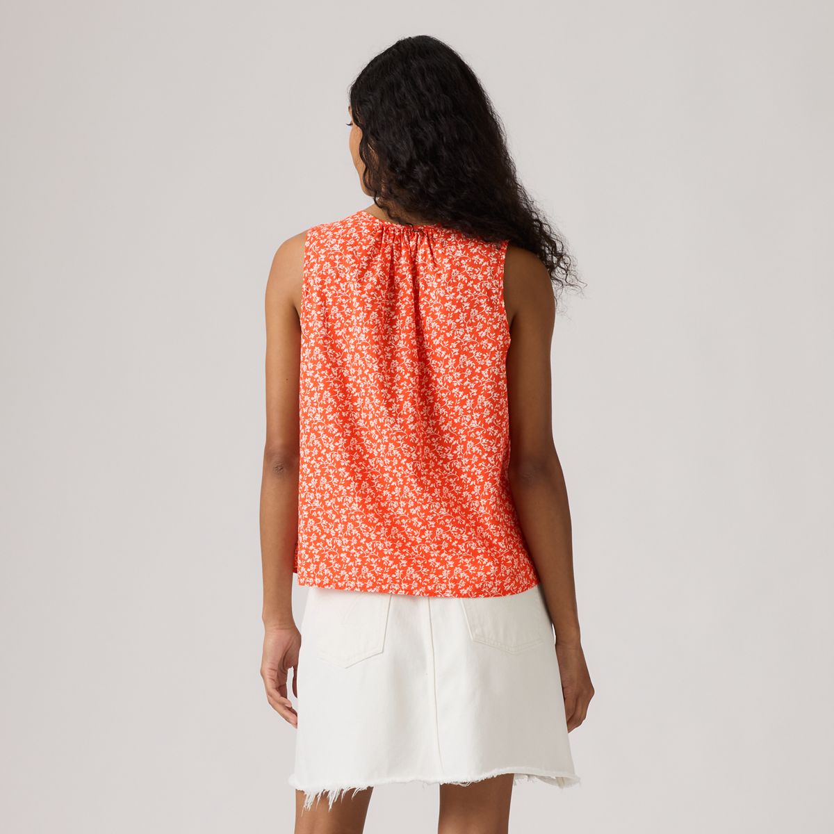 Luella Blouse — Babitz Ditsy Signal - Red