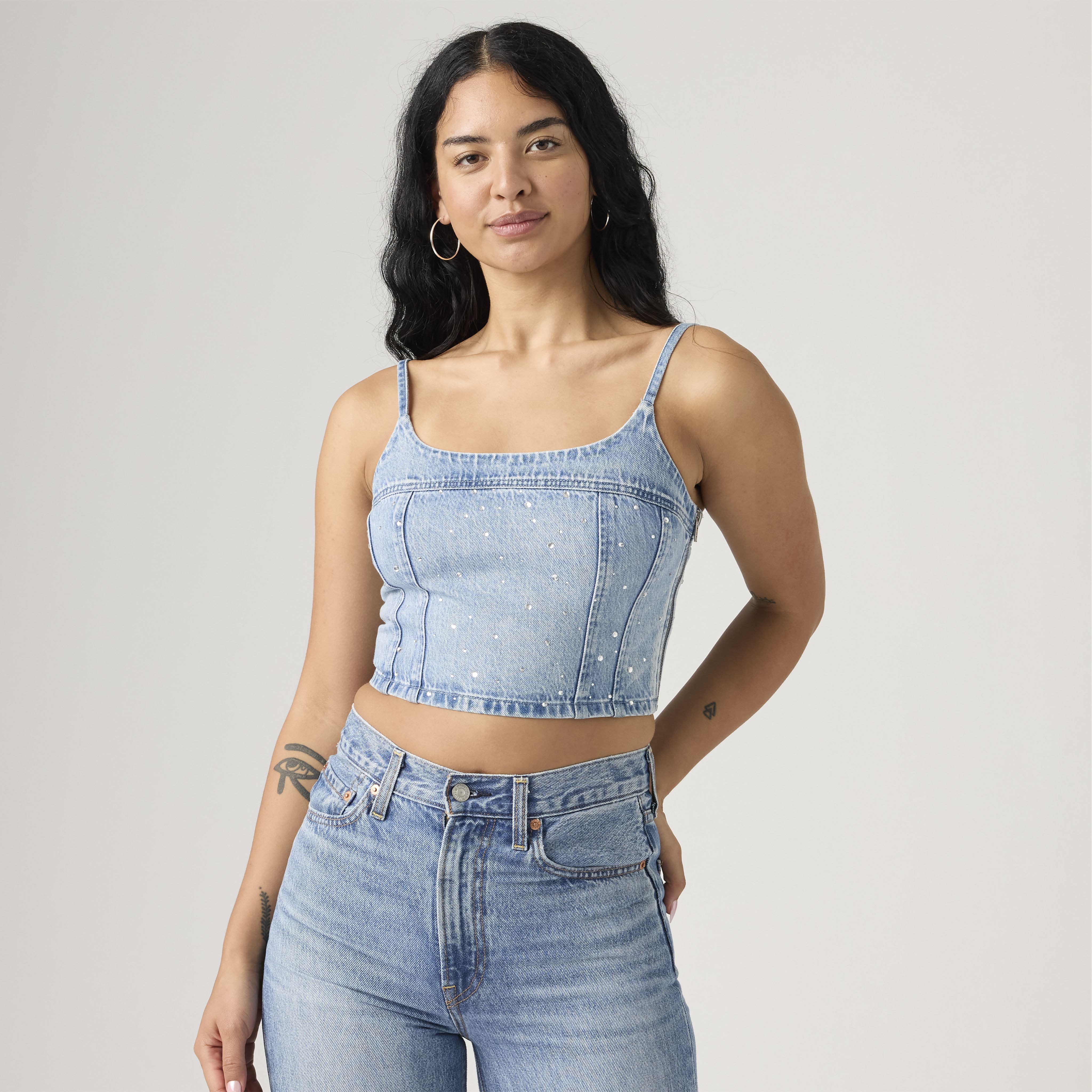 Jadine cami-linne i lightweight denim 1