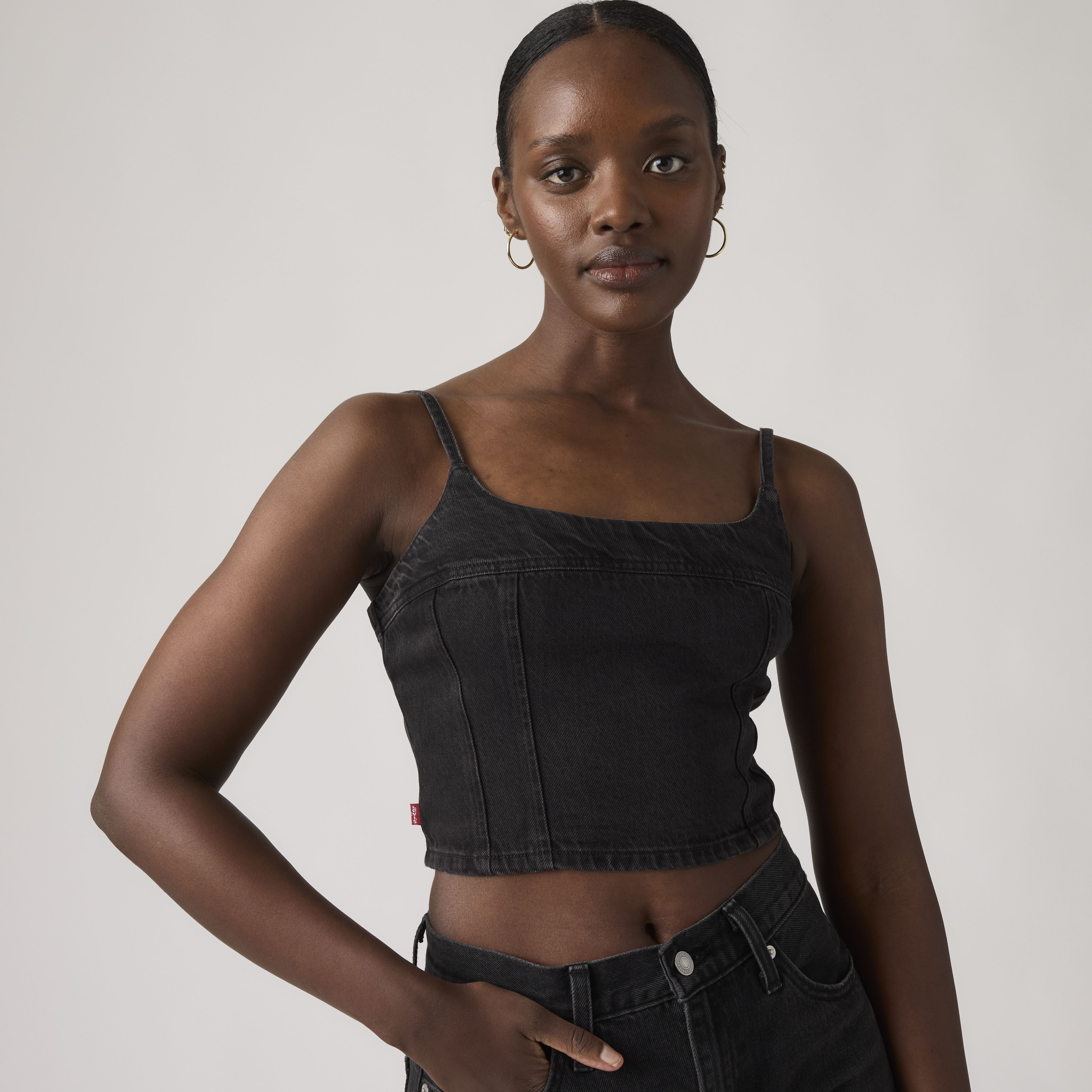 Jadine Denim Cami Tank Top 1