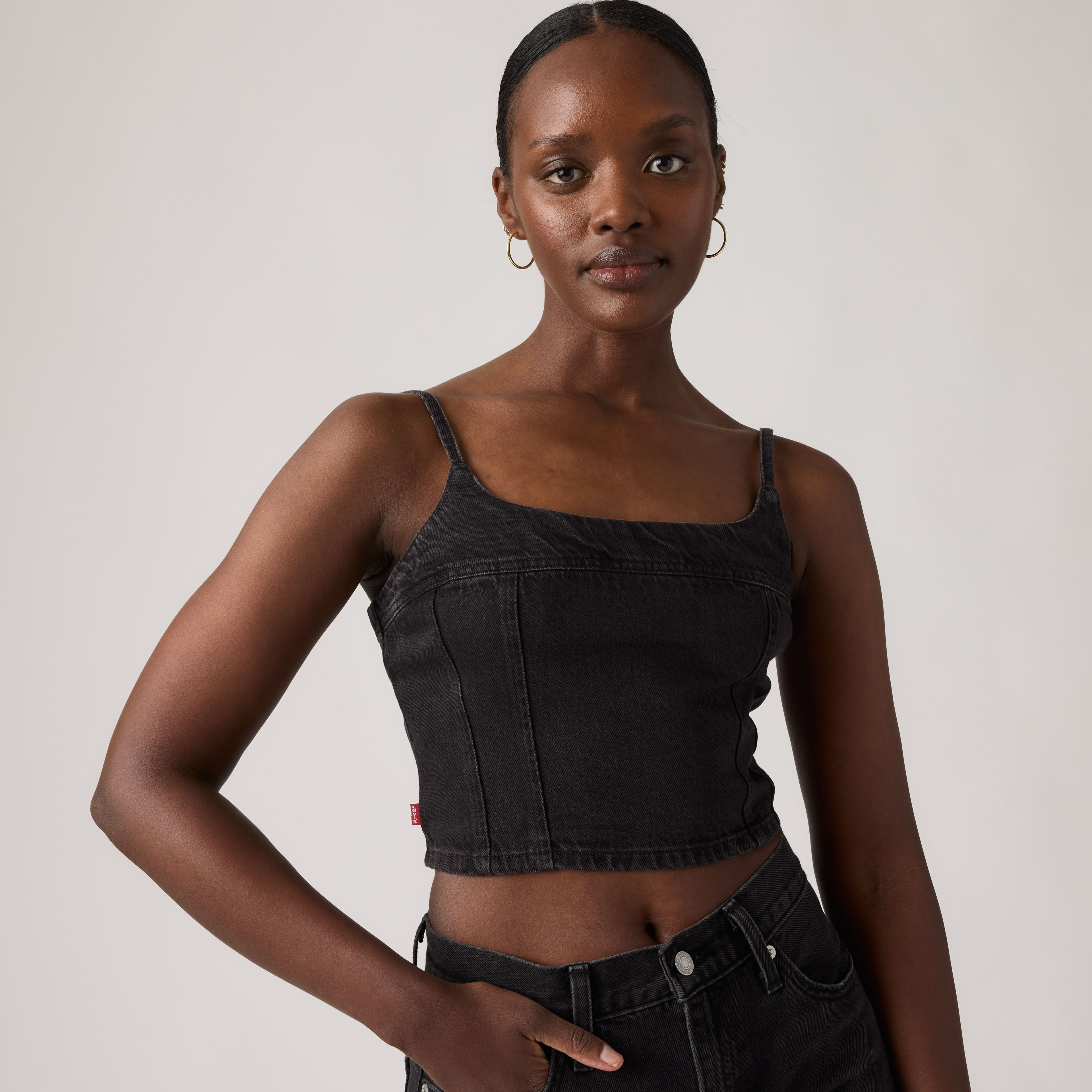 Jadine Denim Cami Tank Top