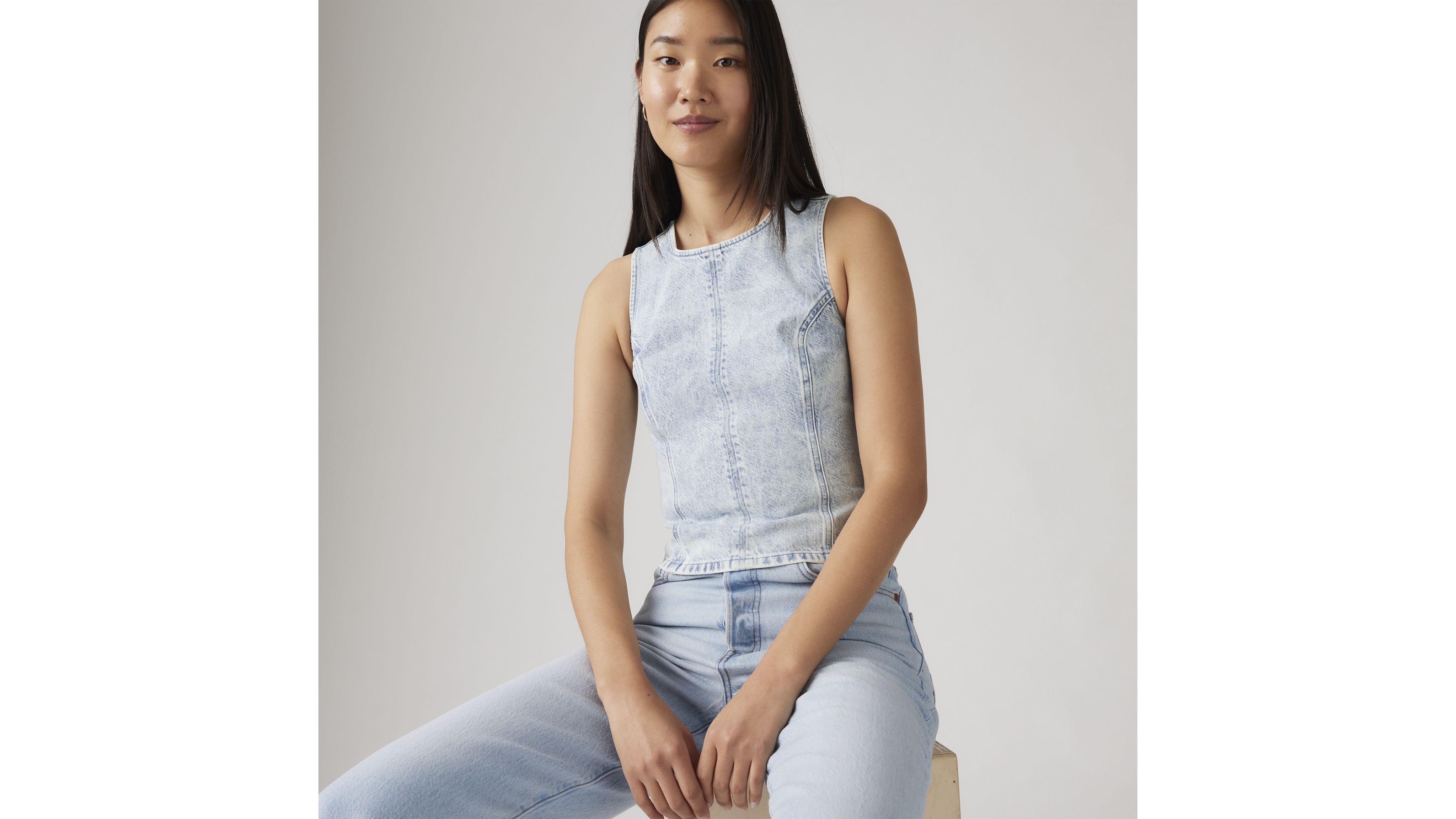 Topanga Denim Tank Top 1