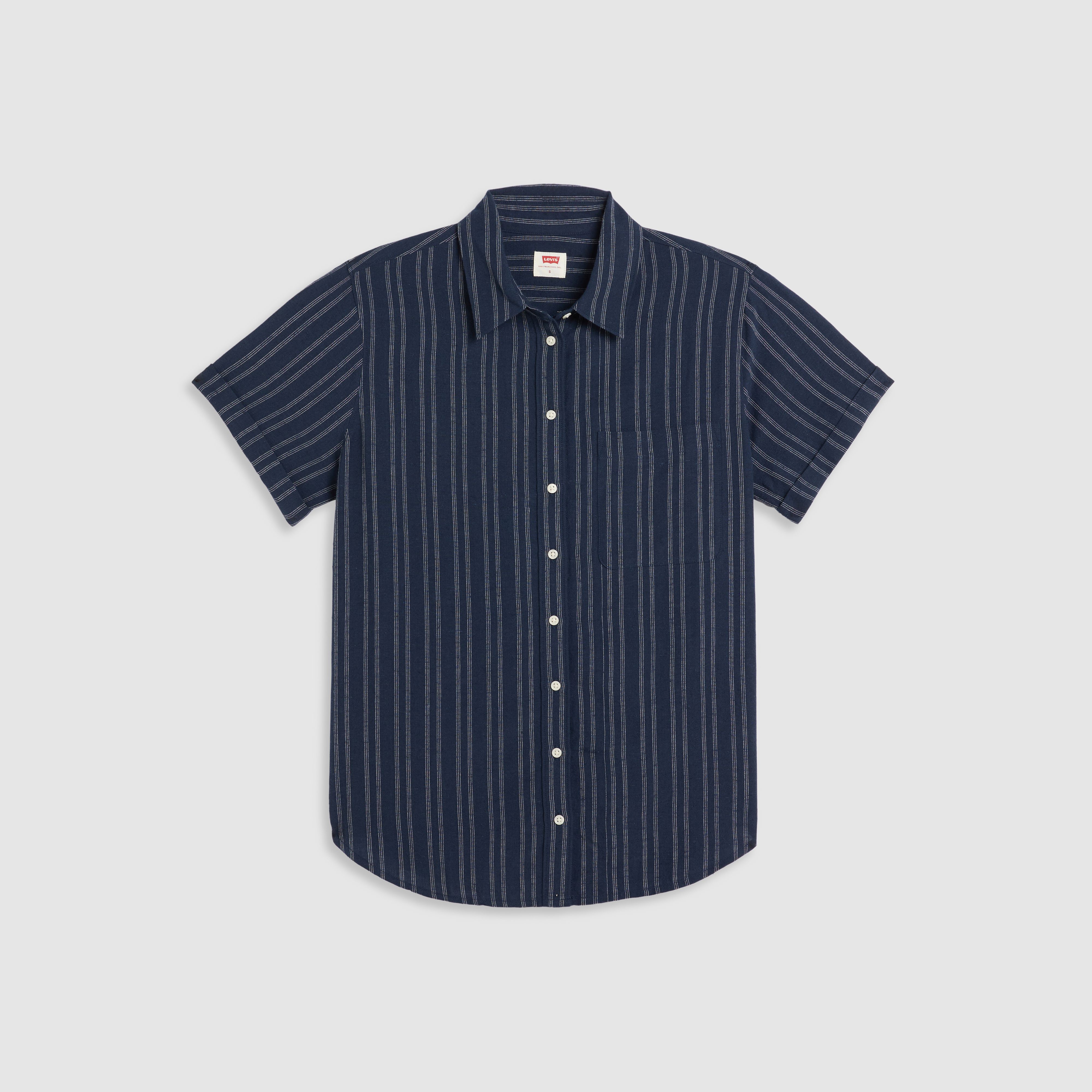 Darlene Linen Blend Short Sleeve Shirt 5