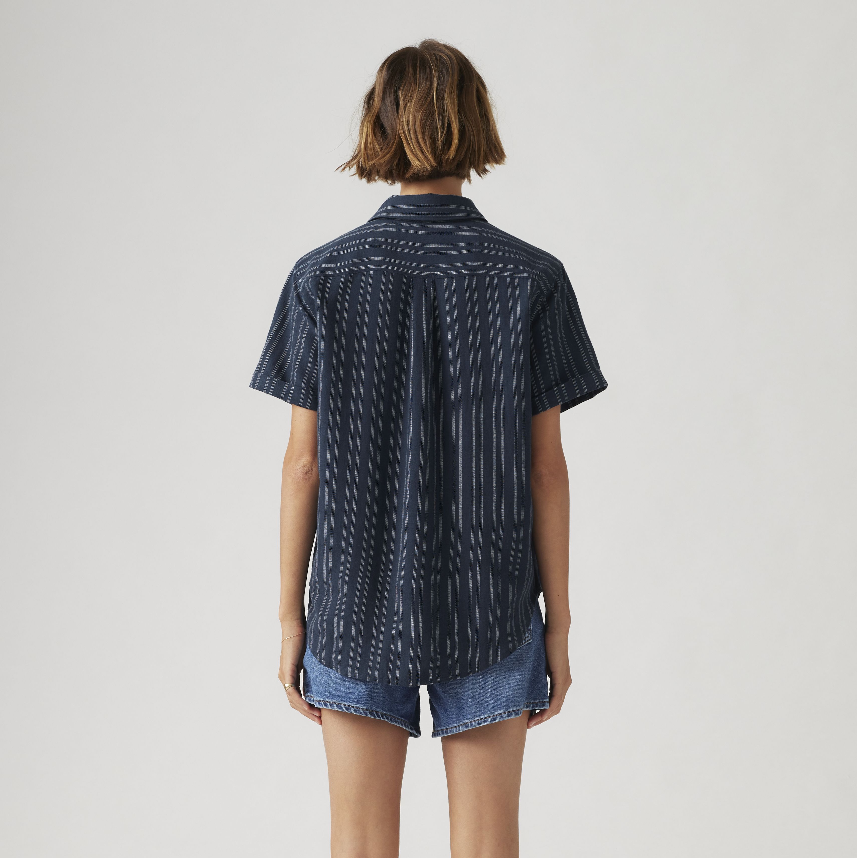 Darlene Linen Blend Short Sleeve Shirt 4
