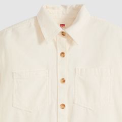 Iris Corduroy Overshirt — Egret - White 6