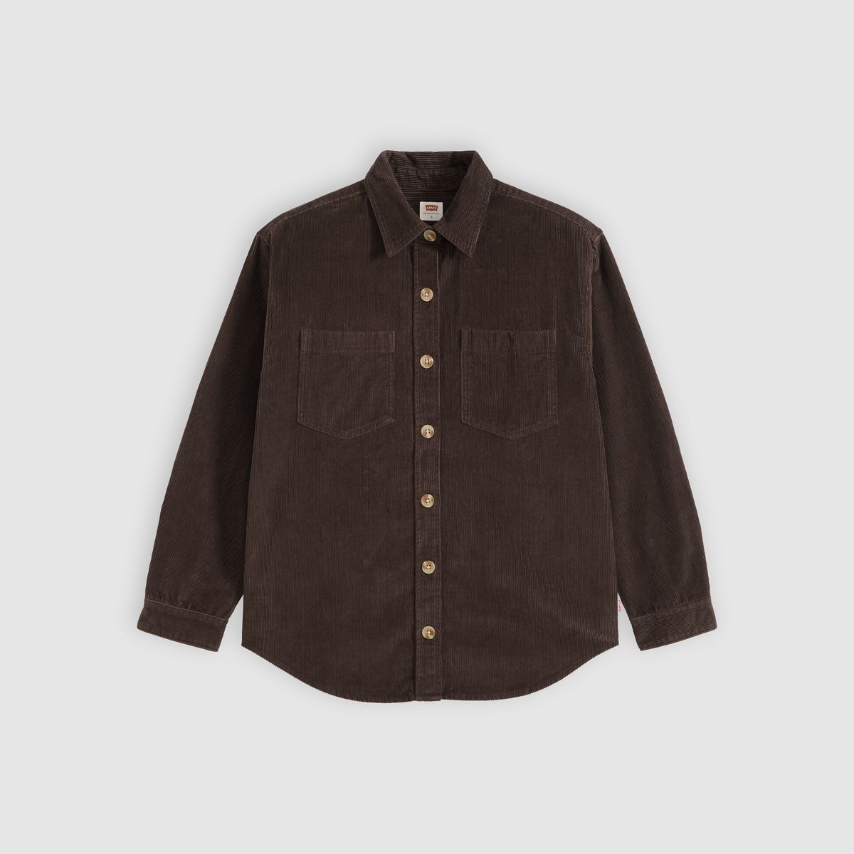 Iris Corduroy Overshirt — Java - Brown