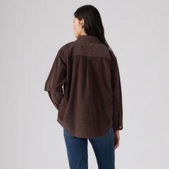 Iris Corduroy Overshirt — Java - Brown 4