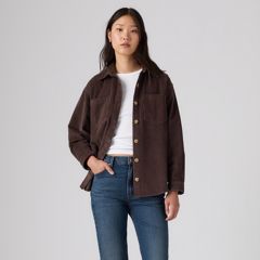 Iris Corduroy Overshirt — Java - Brown 3