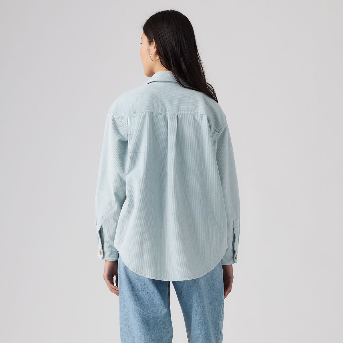 Iris Corduroy Overshirt — Angel Falls - Blue