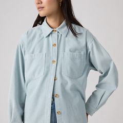 Iris Corduroy Overshirt — Angel Falls - Blue 2