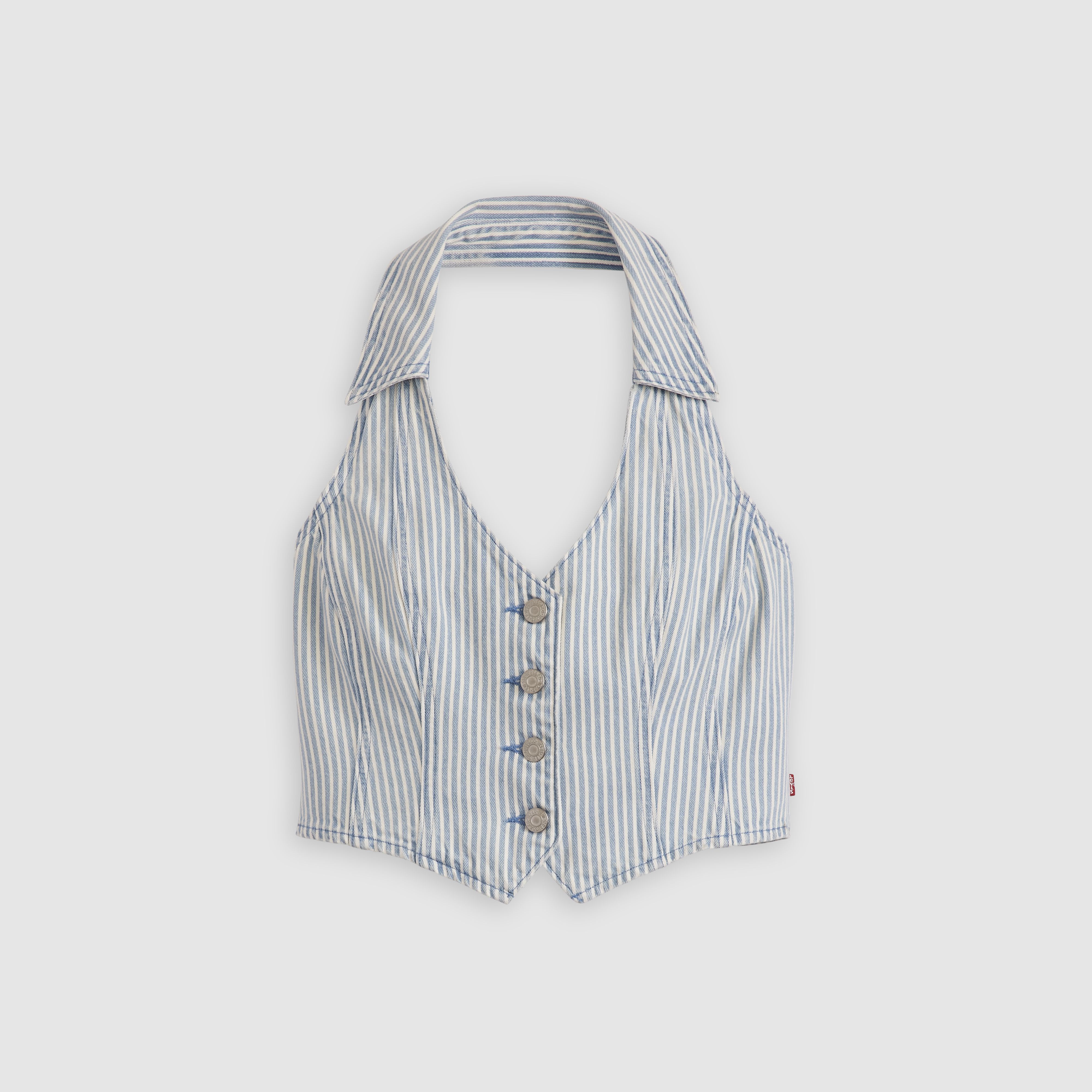 Bria Denim Halter Top 5
