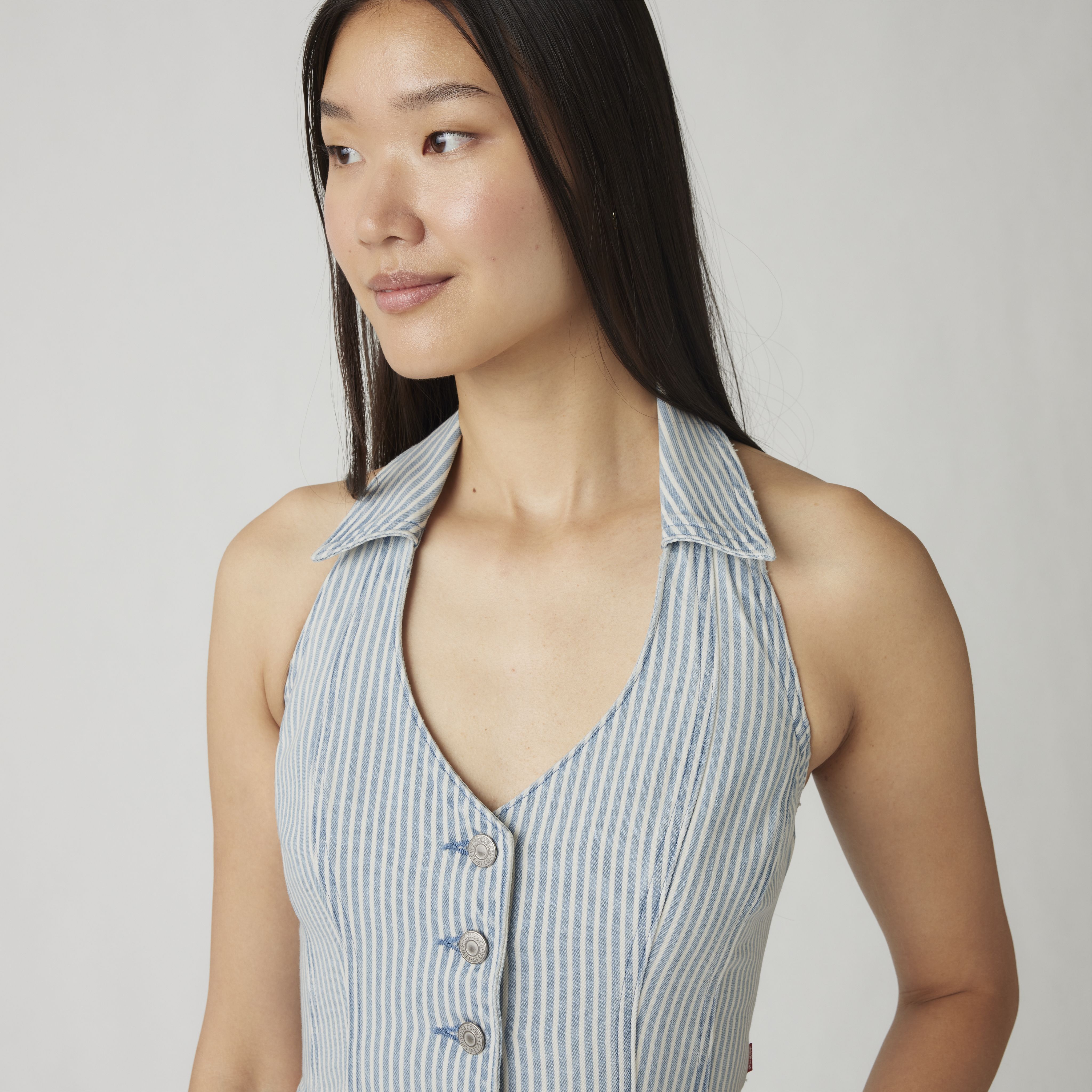 Bria Denim Halter Top 2