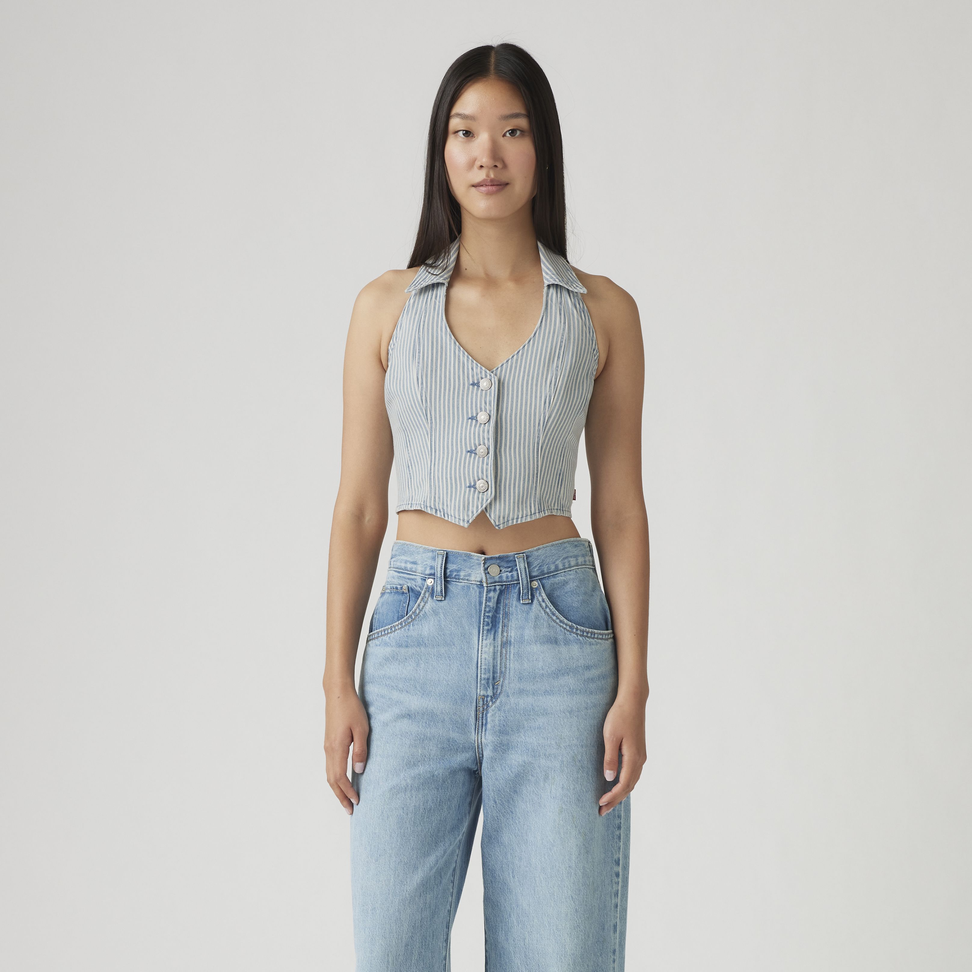 Bria Denim Halter Top 3