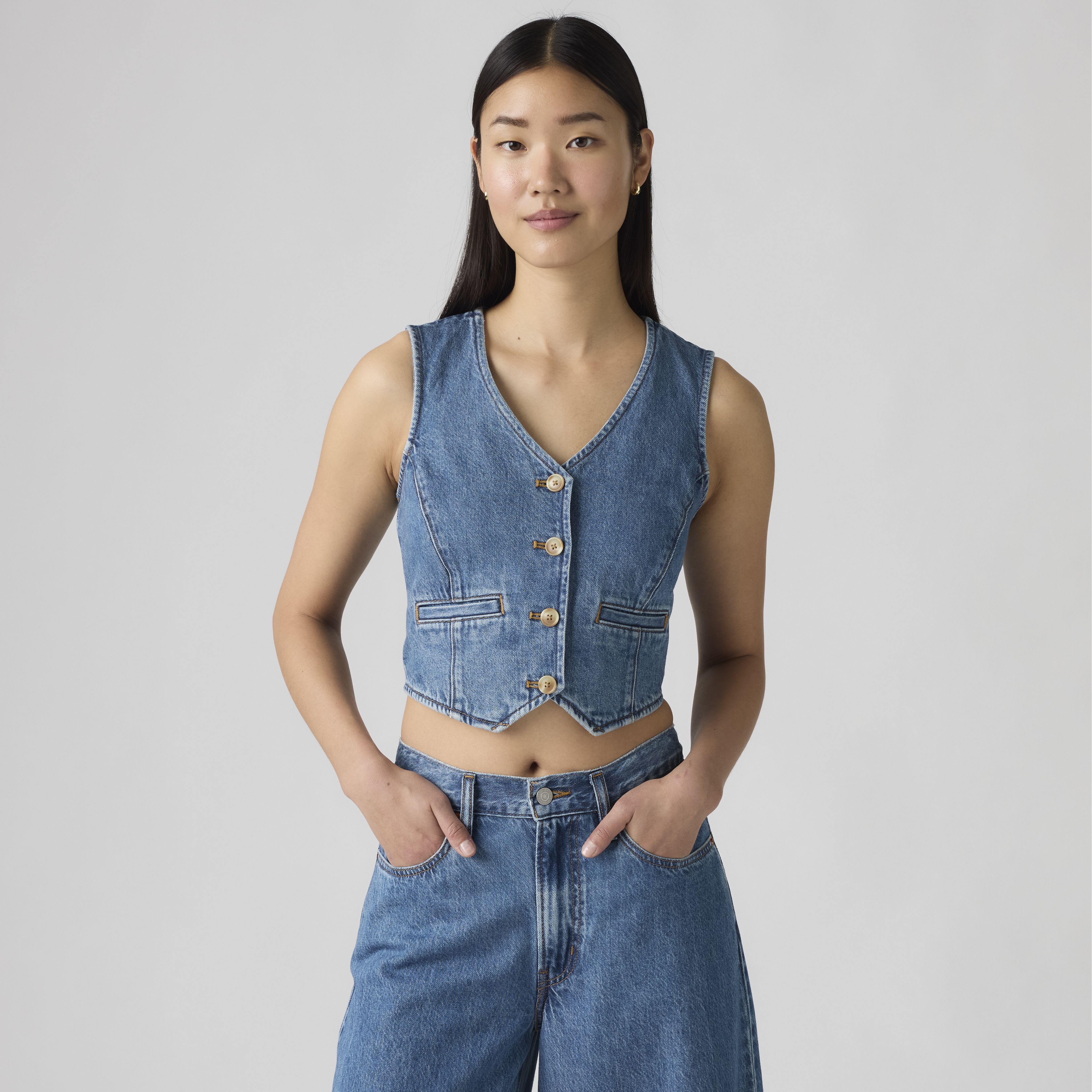 Amore Denim Vest 1