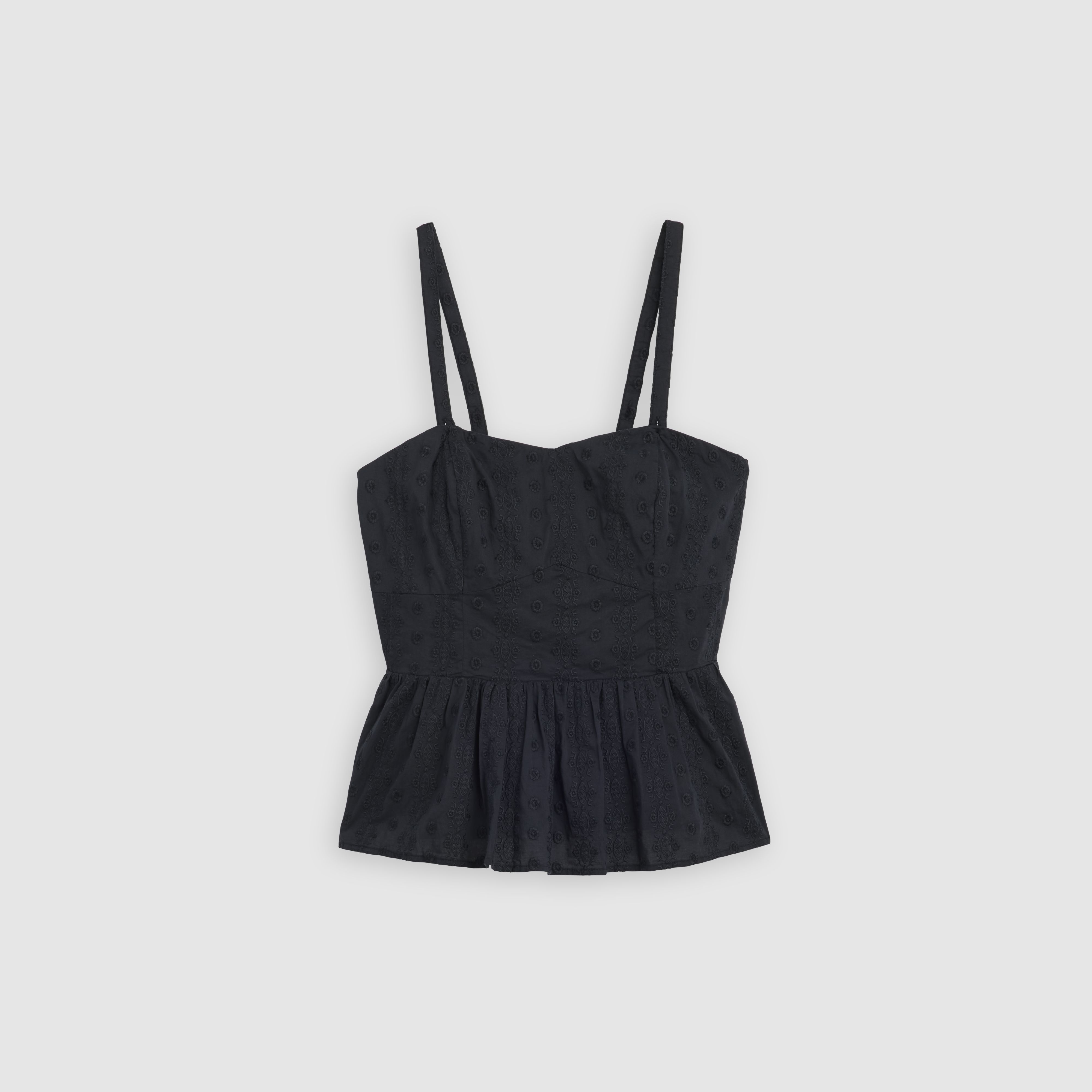 Lula Eyelet Peplum Tank Top 5