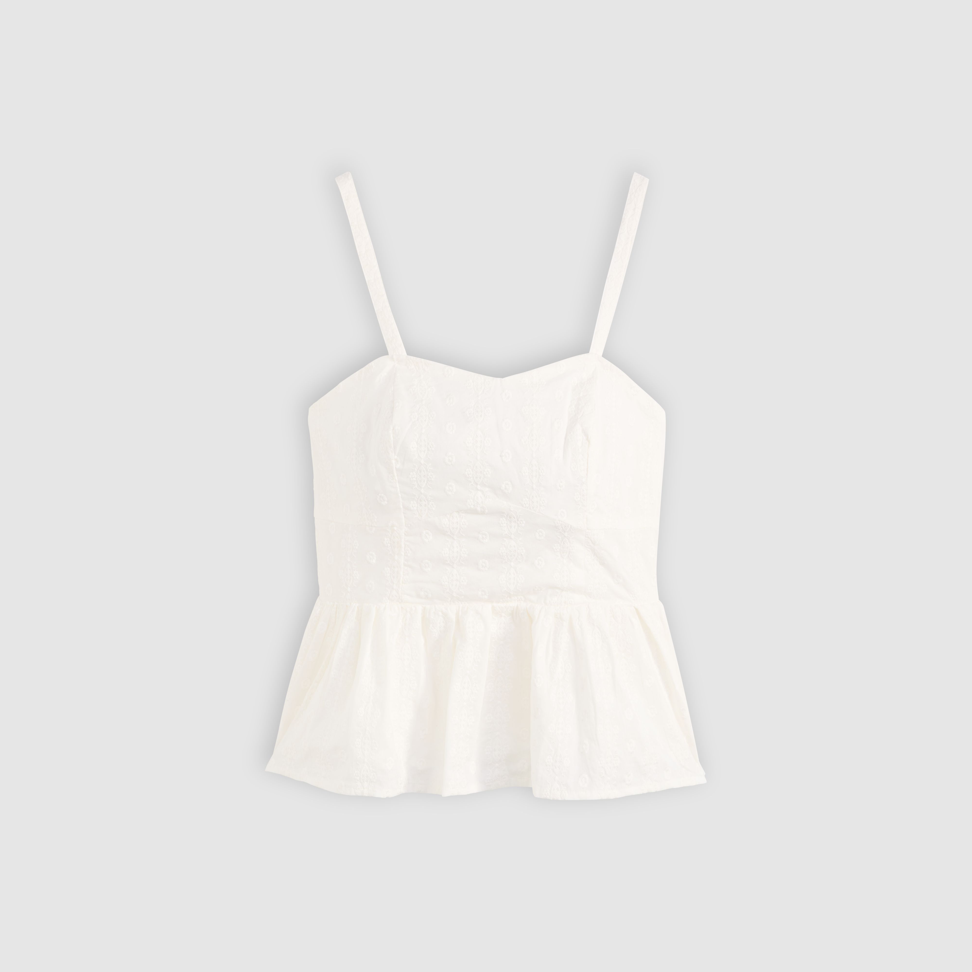 Lula Eyelet Peplum Tank Top 6