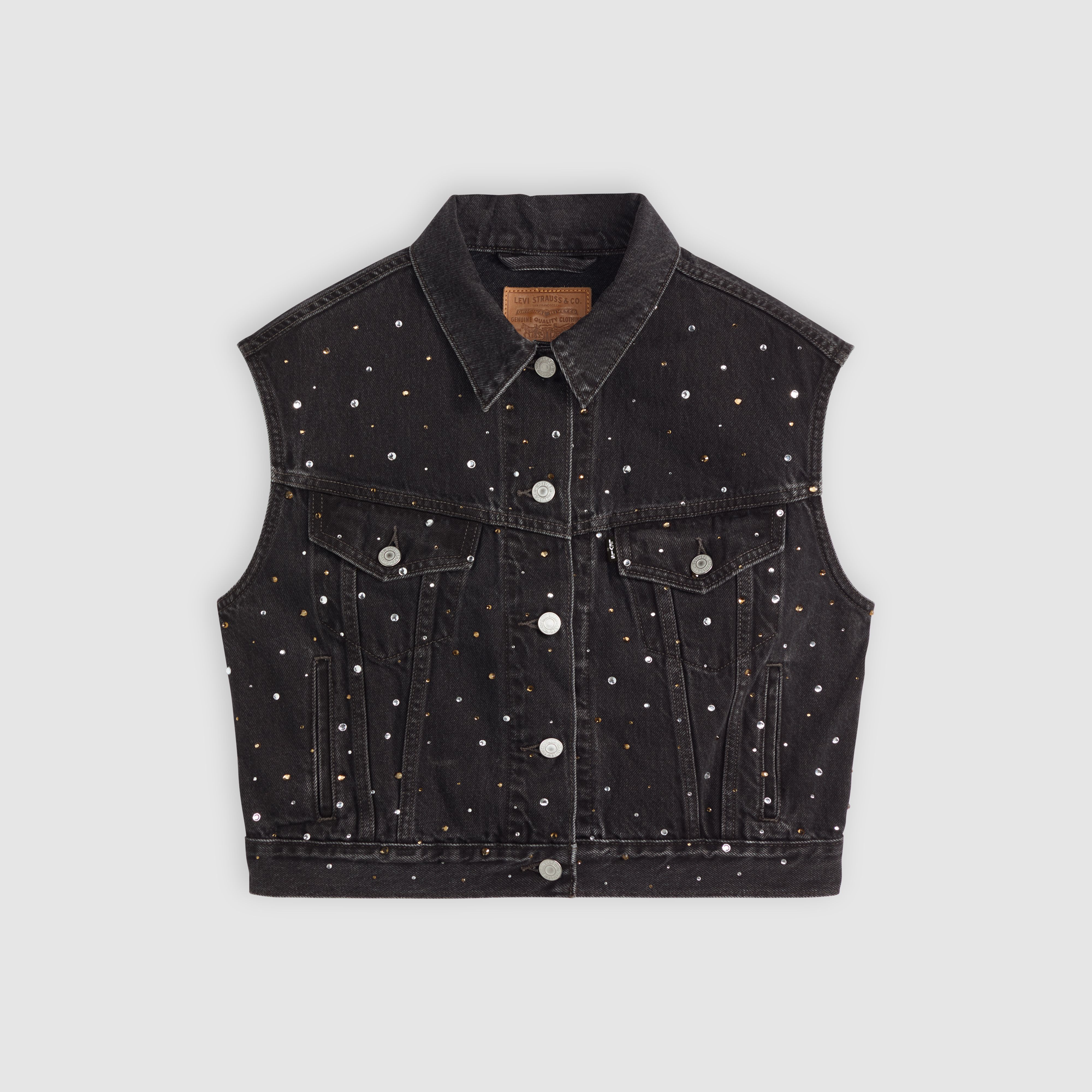 Shrunken '90s Trucker Vest 1