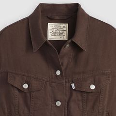 Shrunken '90s Linen Vest — Hot Fudge - Brown 5