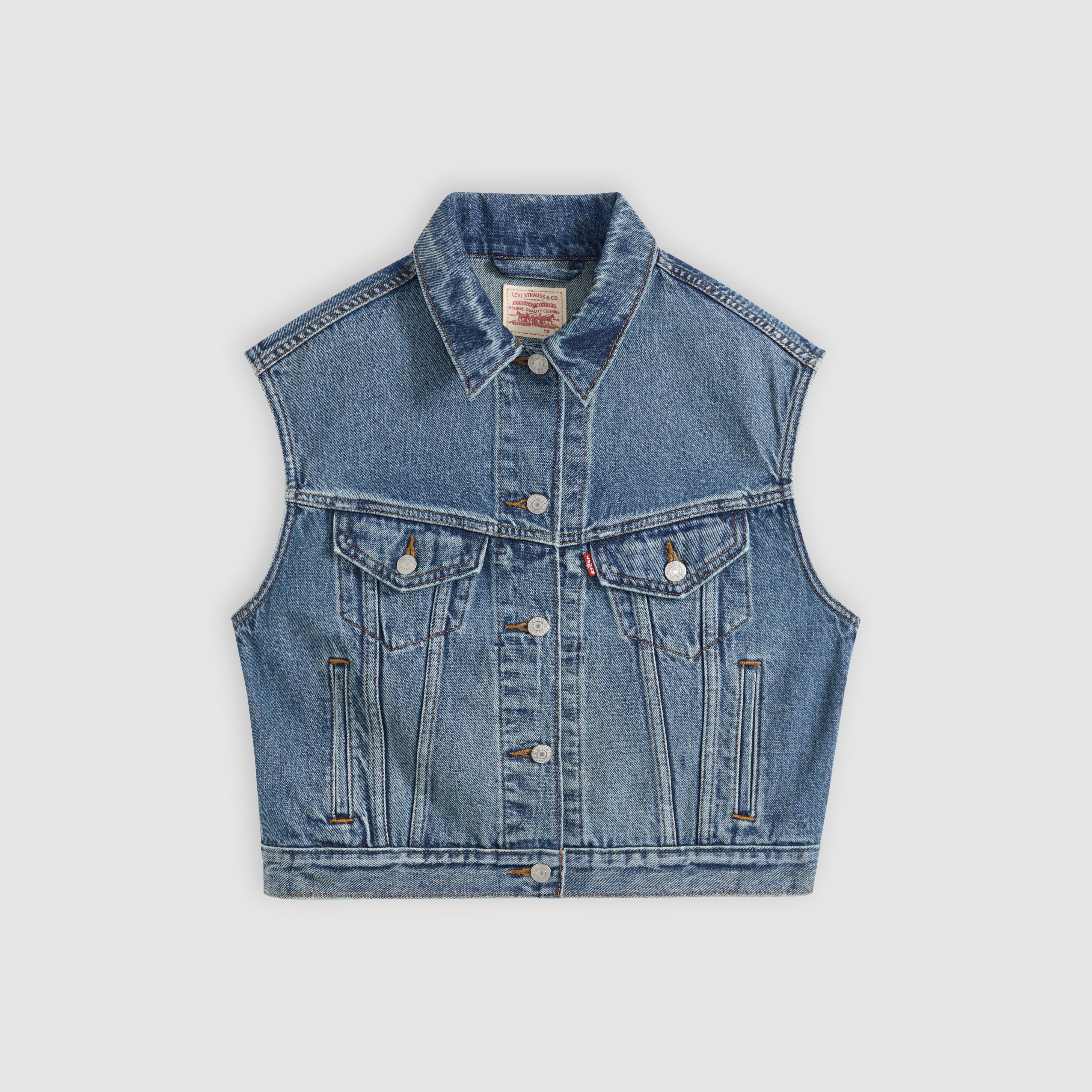 Shrunken '90s Trucker Vest 5
