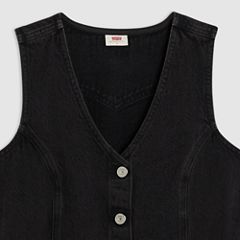 Vianna Vest Mini Dress — Capturing Moments - Black 7