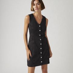 Vianna Vest Mini Dress — Capturing Moments - Black 4