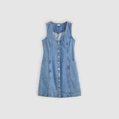 Vianna Vest Mini Dress — Special Showing - Medium Wash 5